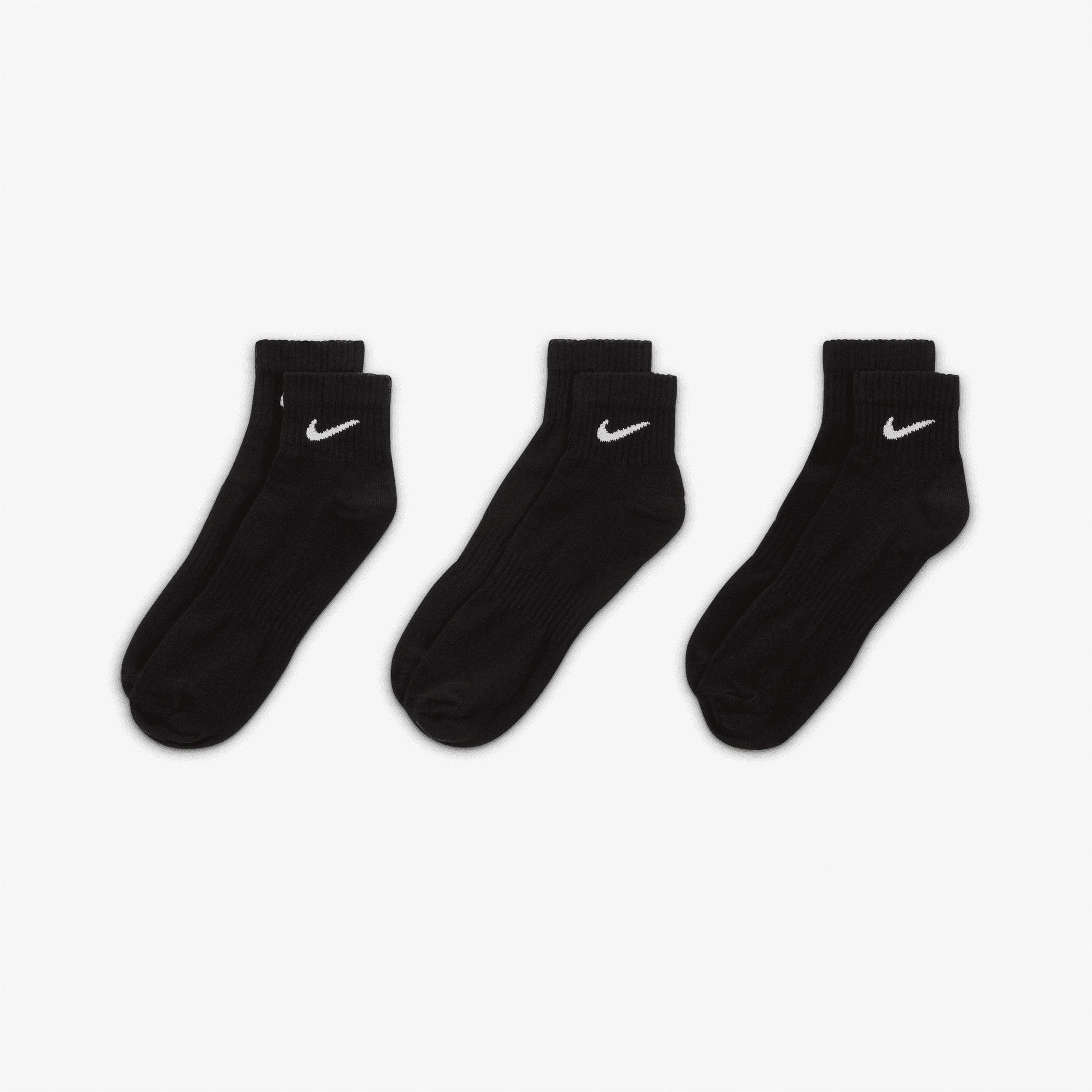 Nike Everyday Lightweight Training Ankle 3lü Unisex Siyah Çorap