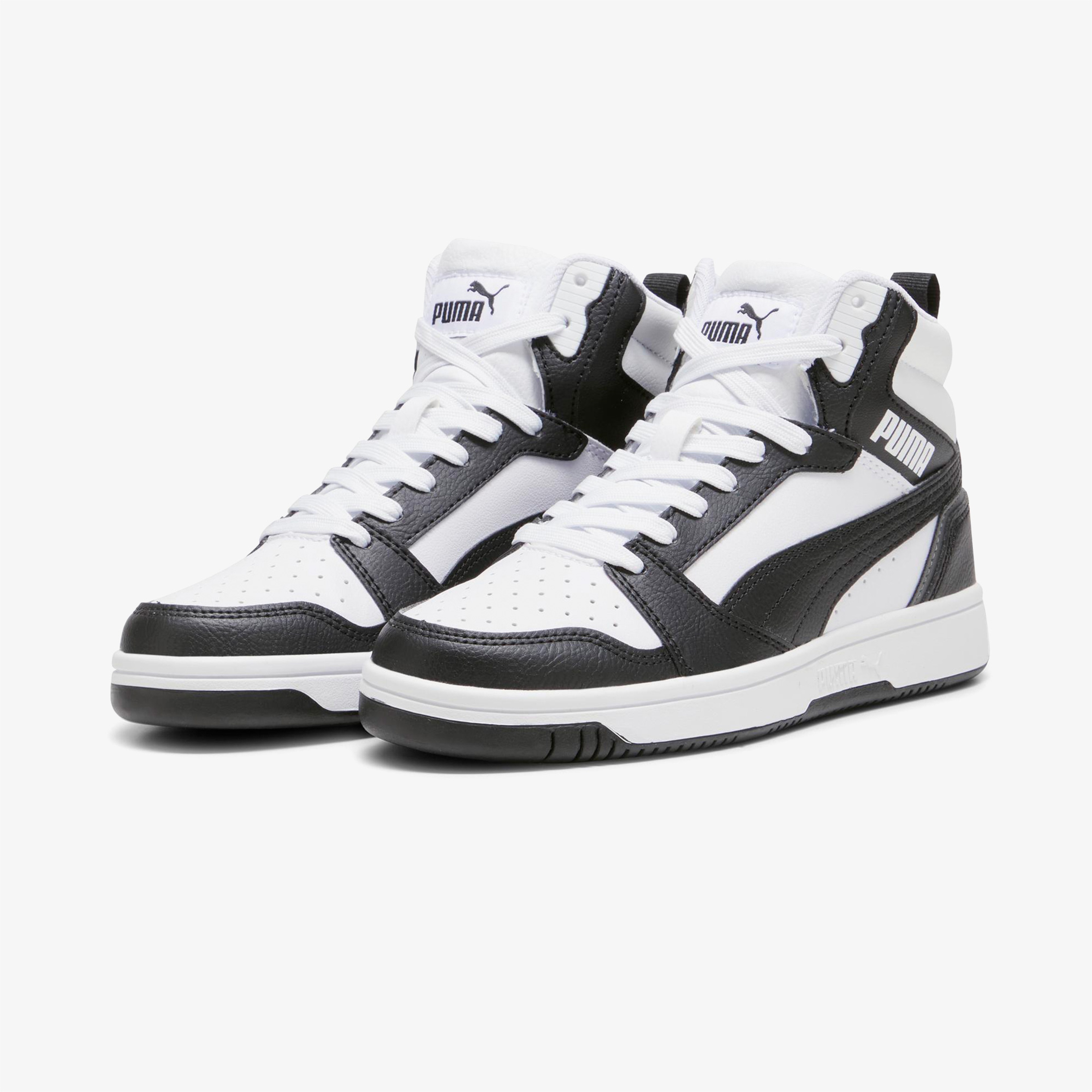 Puma Rebound V6 Mid Çocuk Siyah Günlük Spor Ayakkabı