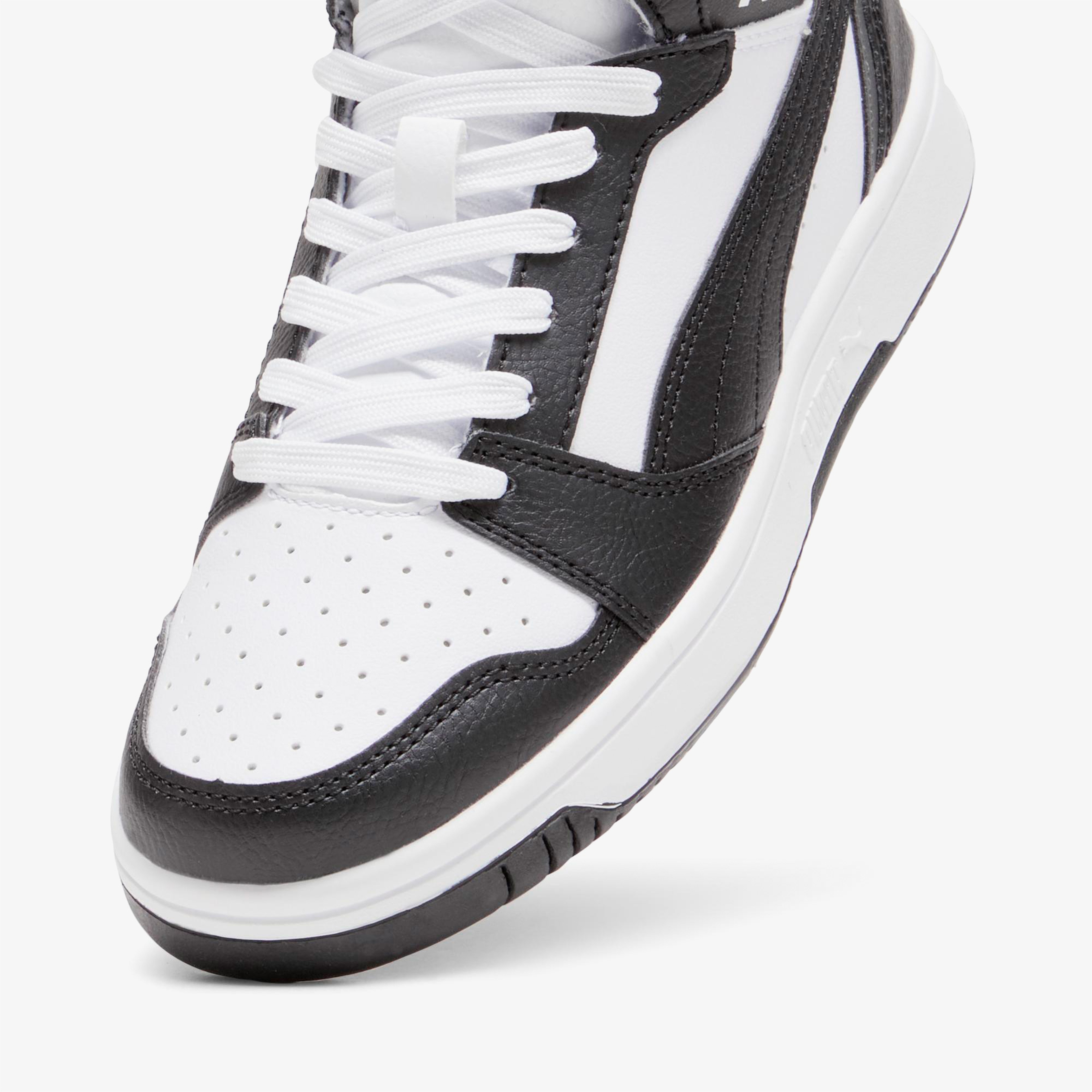 Puma Rebound V6 Mid Çocuk Siyah Günlük Spor Ayakkabı