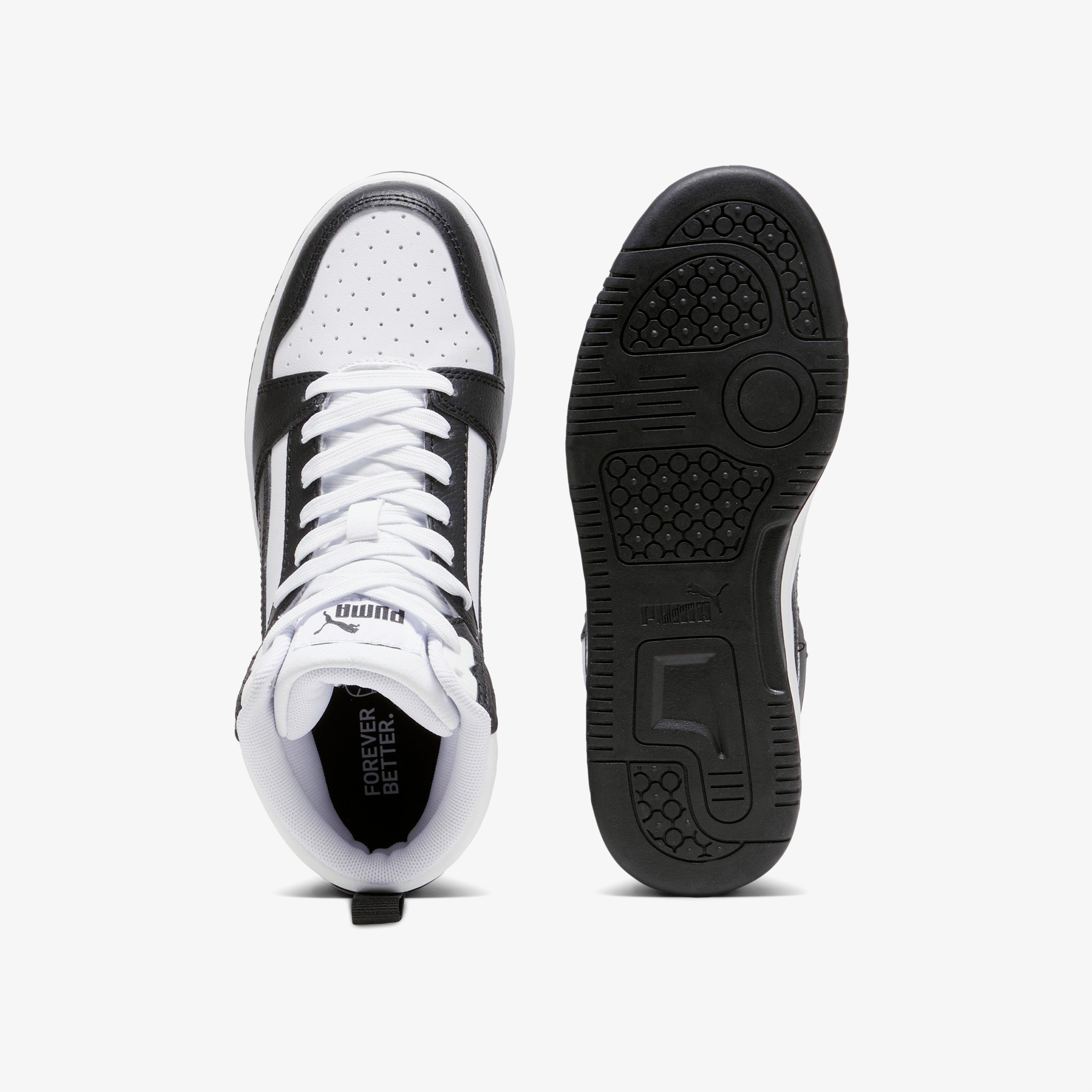 Puma Rebound V6 Mid Çocuk Siyah Günlük Spor Ayakkabı