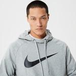 Nike Dri-Fit Pullover Erkek Gri Antrenman Sweatshirt