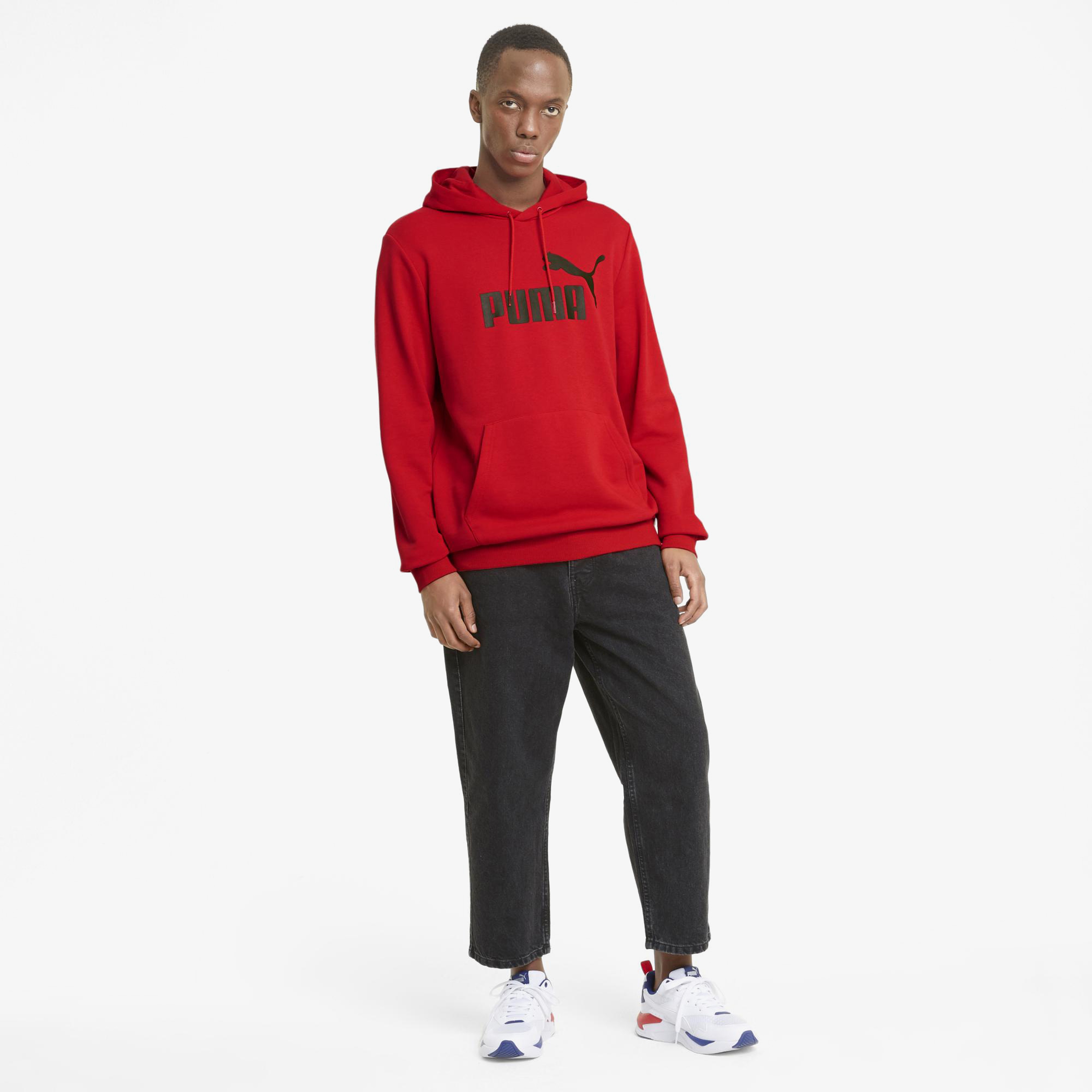 Puma Essentials Big Logo Erkek Kırmızı Günlük Sweatshirt