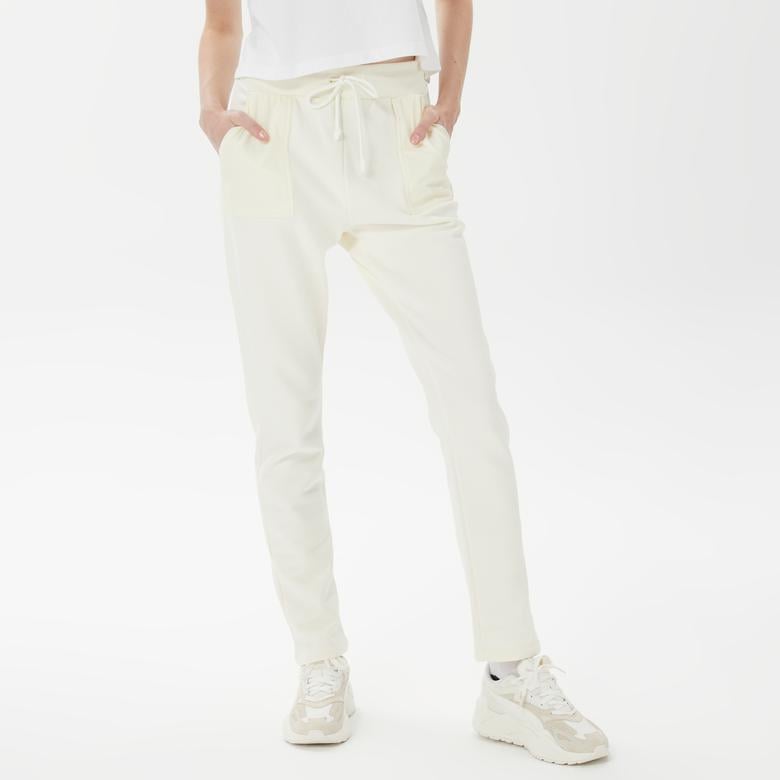 UNITED4 Kadın Beyaz Eşofman Altı