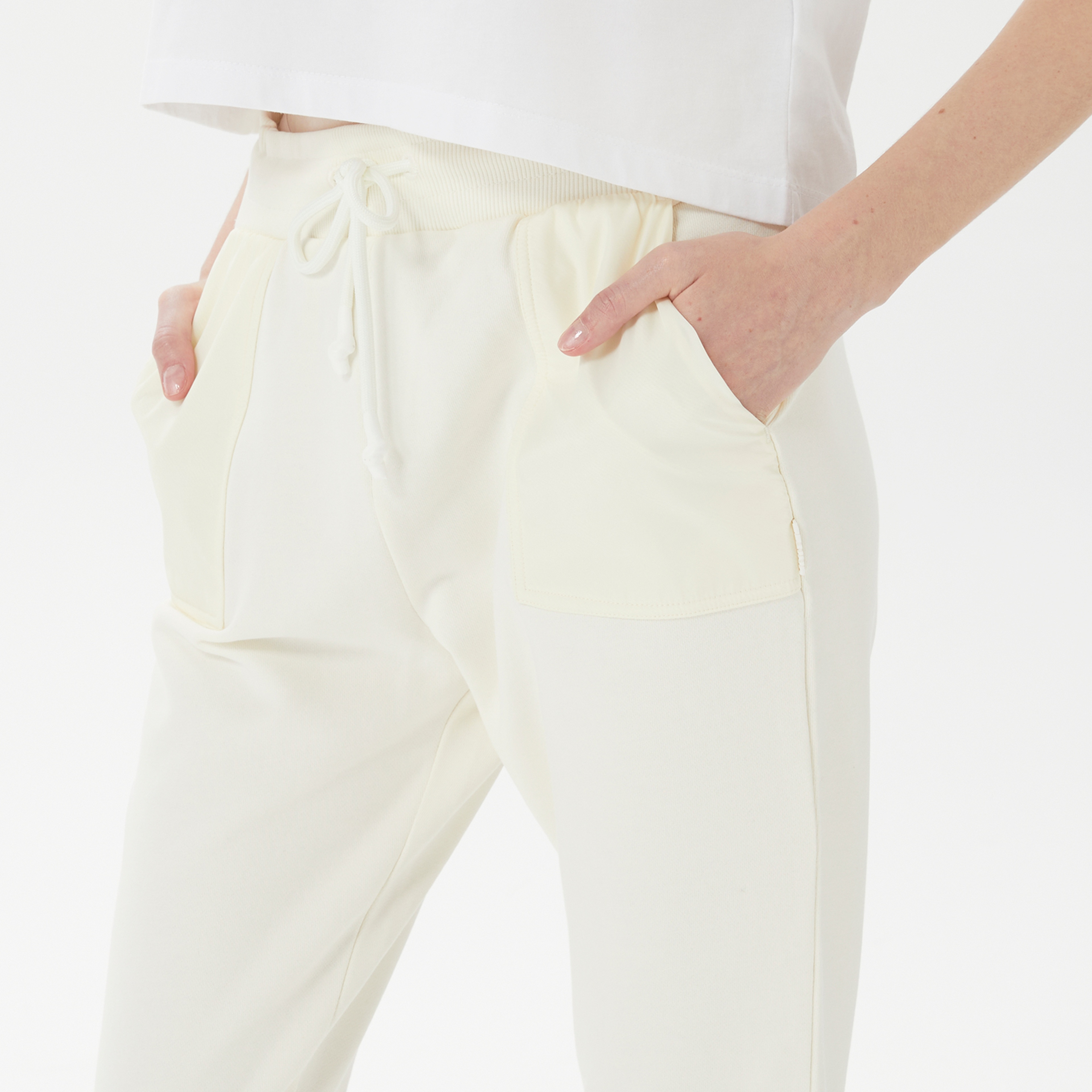 UNITED4 Kadın Beyaz Eşofman Altı