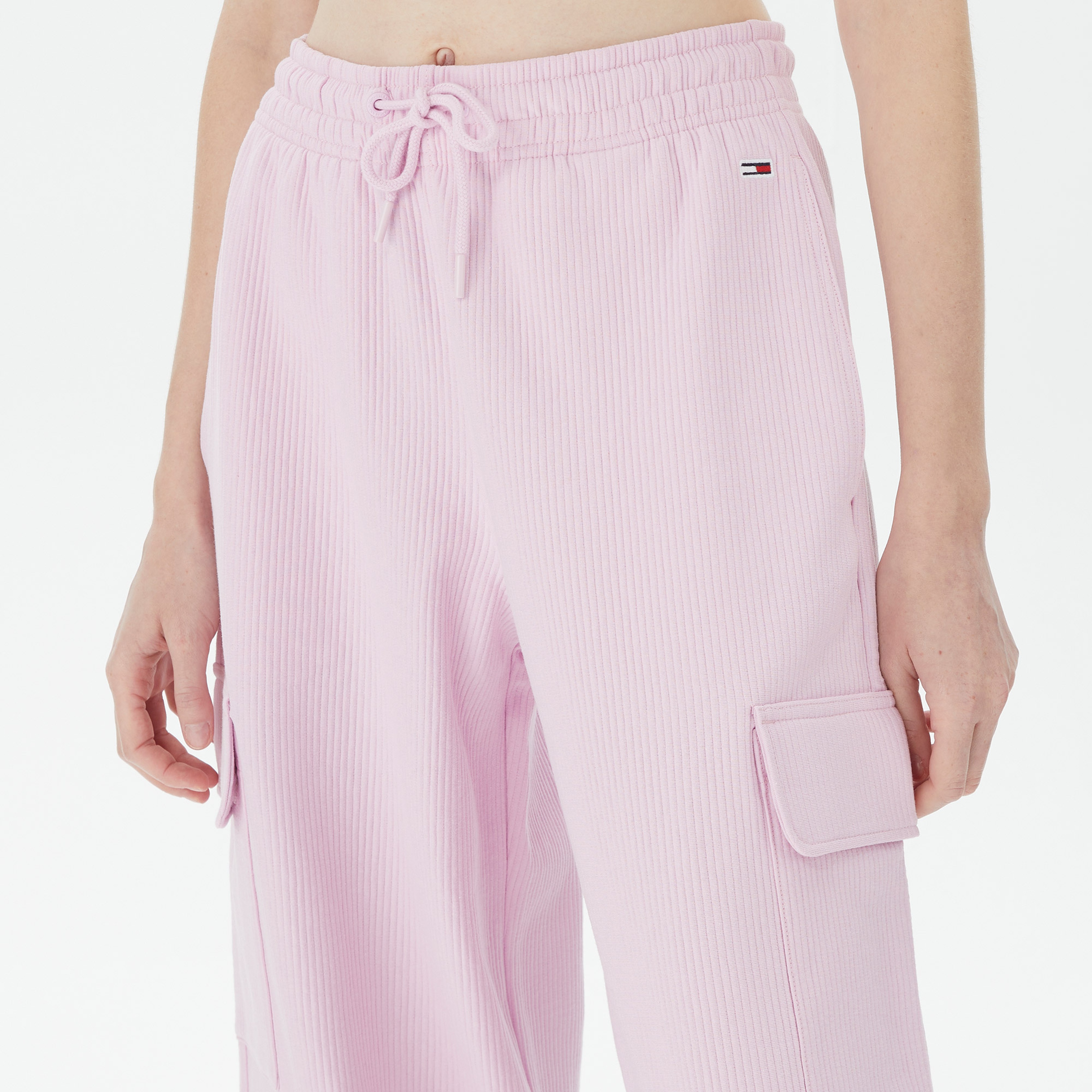 Tommy Hilfiger Ottoman Workwear Kadın Pembe Eşofman Altı