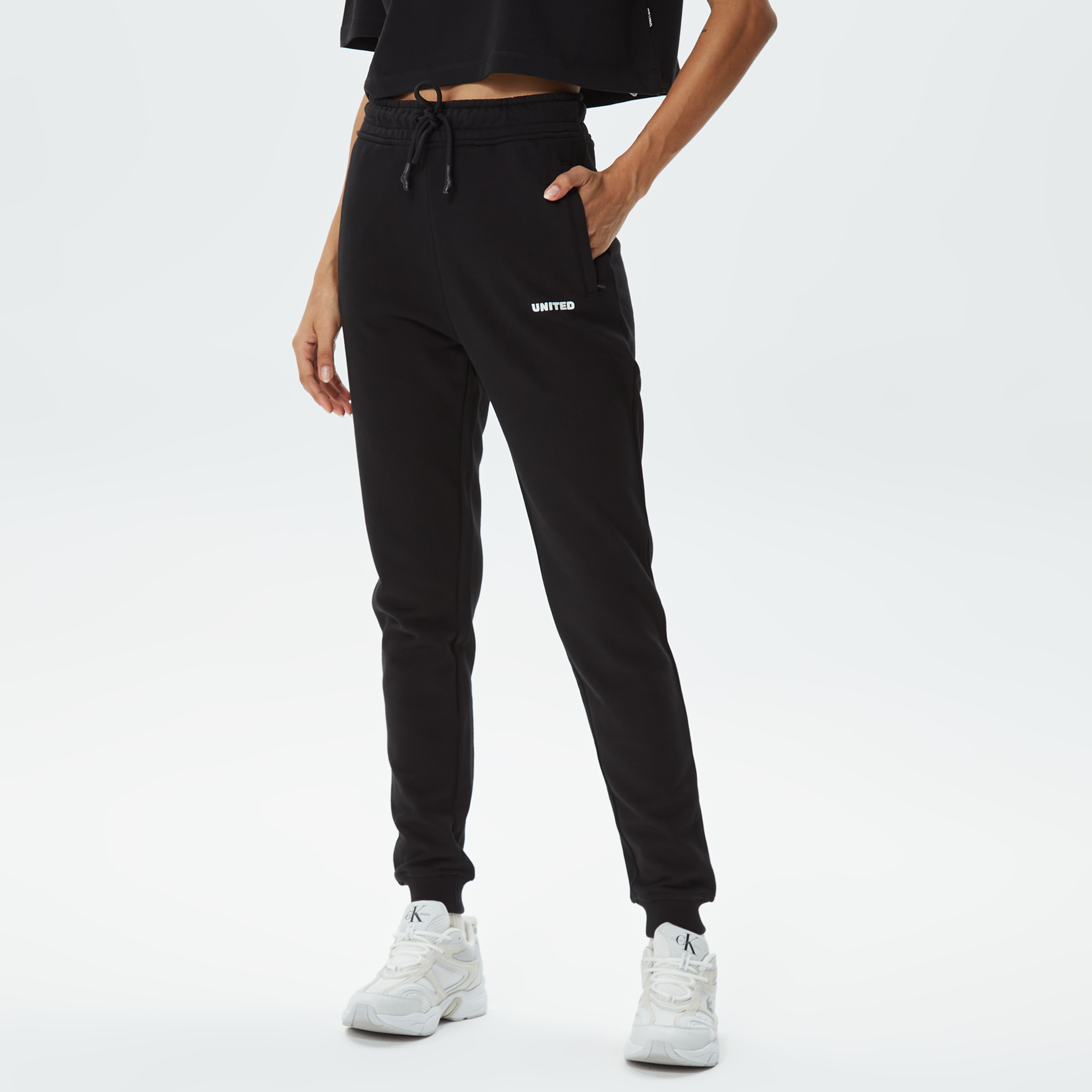 UNITED4 Classic Kadın Siyah Eşofman Altı