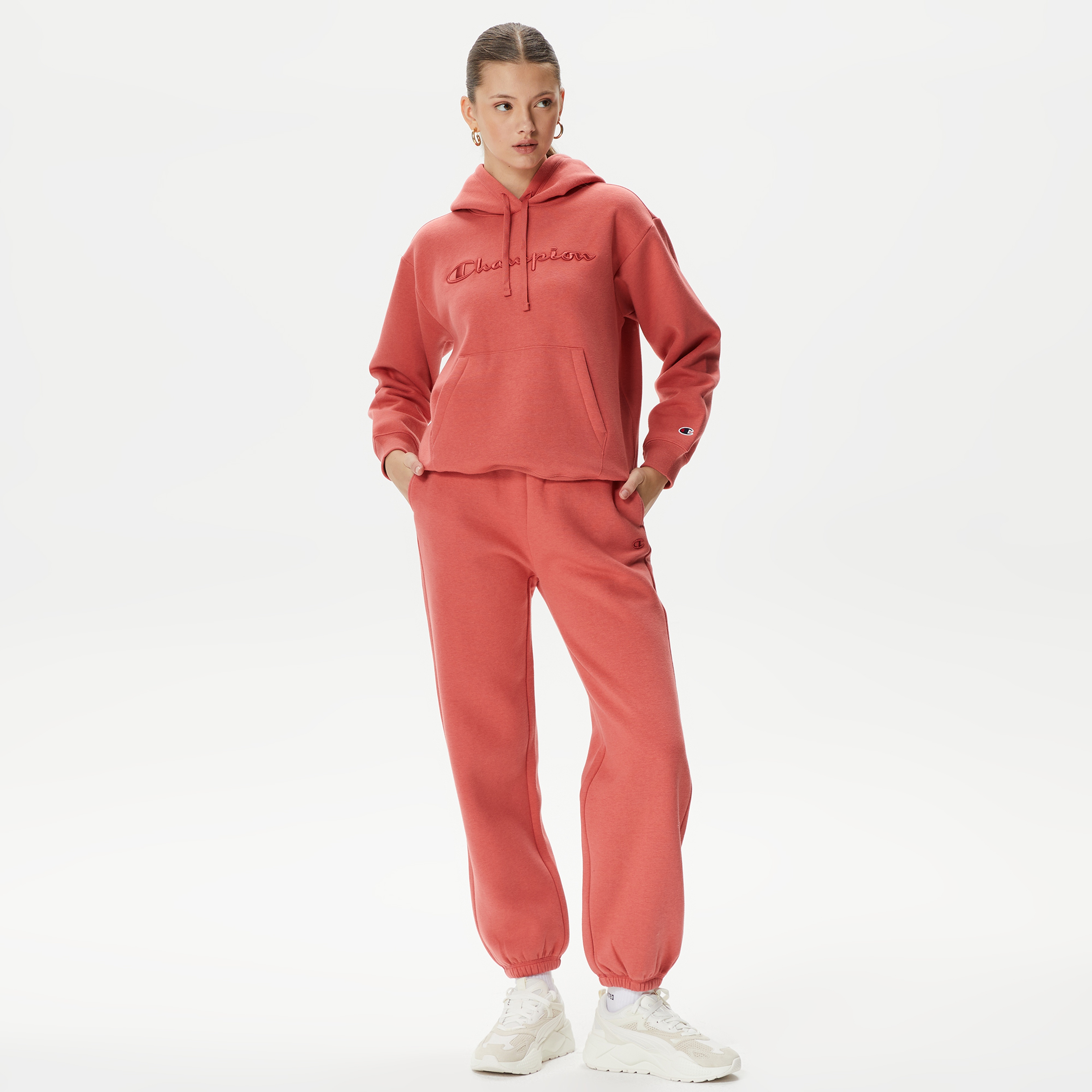 Champion Elastic Cuff Kadın Kırmızı Eşofman Altı