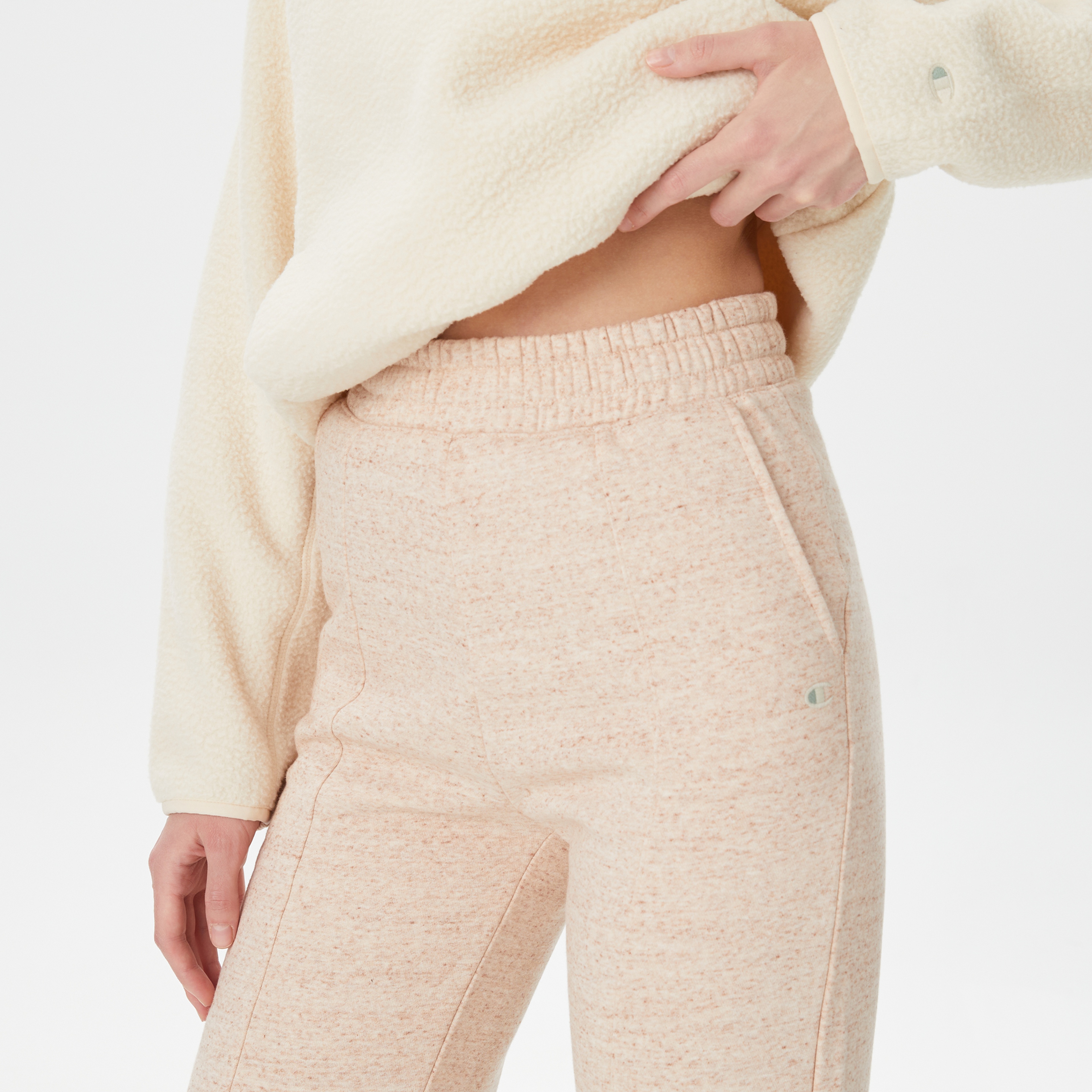 Champion Wide Leg Kadın Krem Eşofman Altı