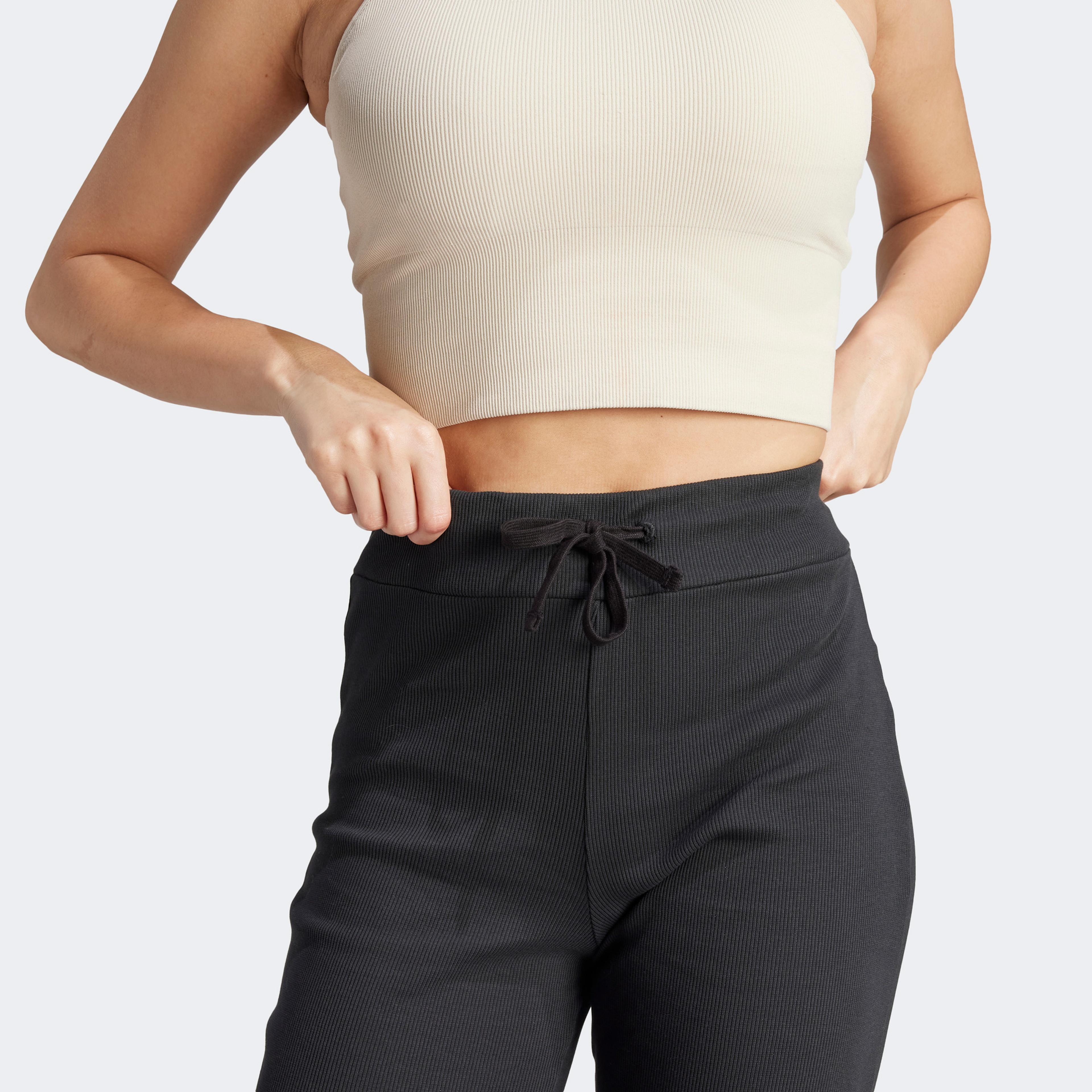 adidas Lng Rib Pt Kadın Siyah Eşofman Altı