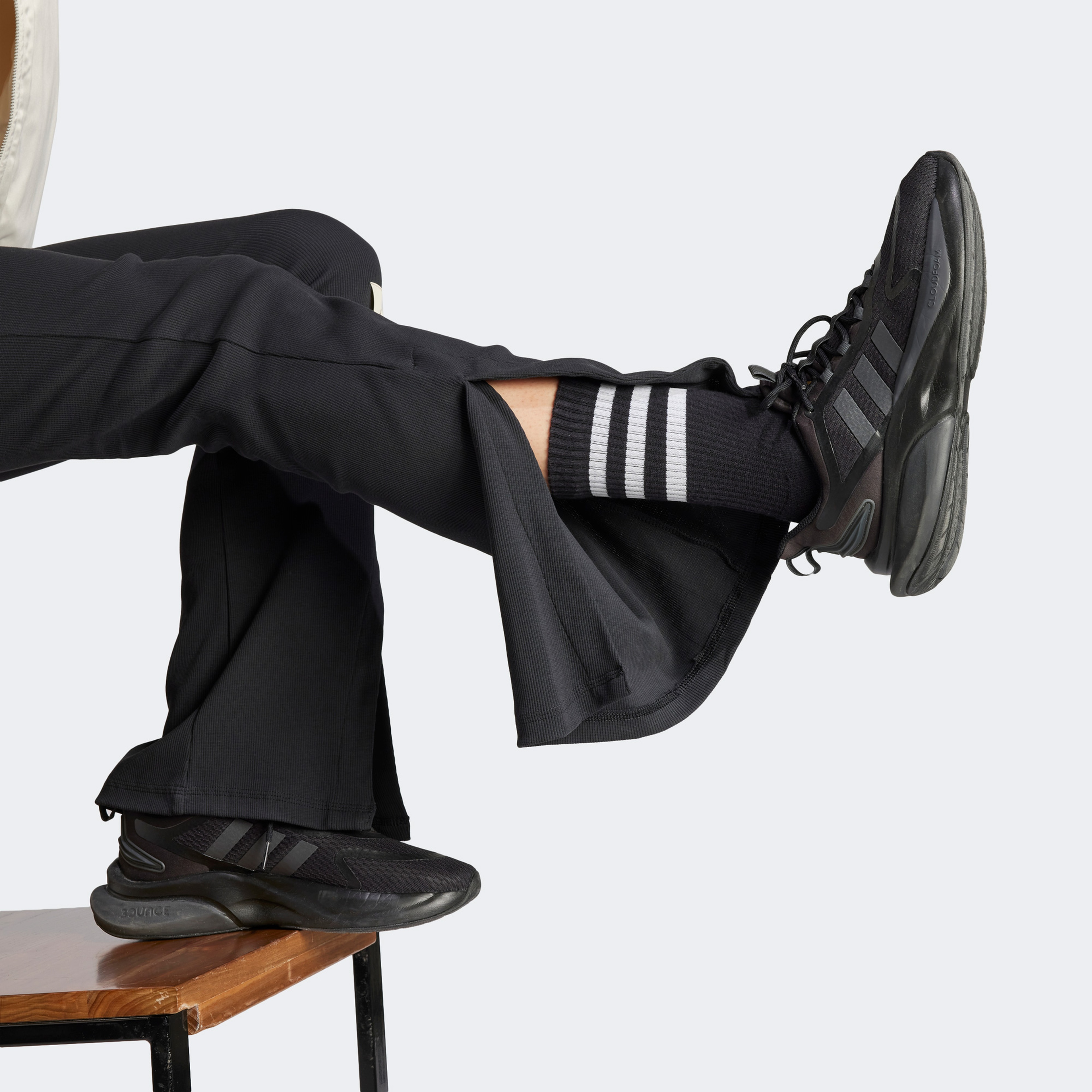 adidas Lng Rib Pt Kadın Siyah Eşofman Altı