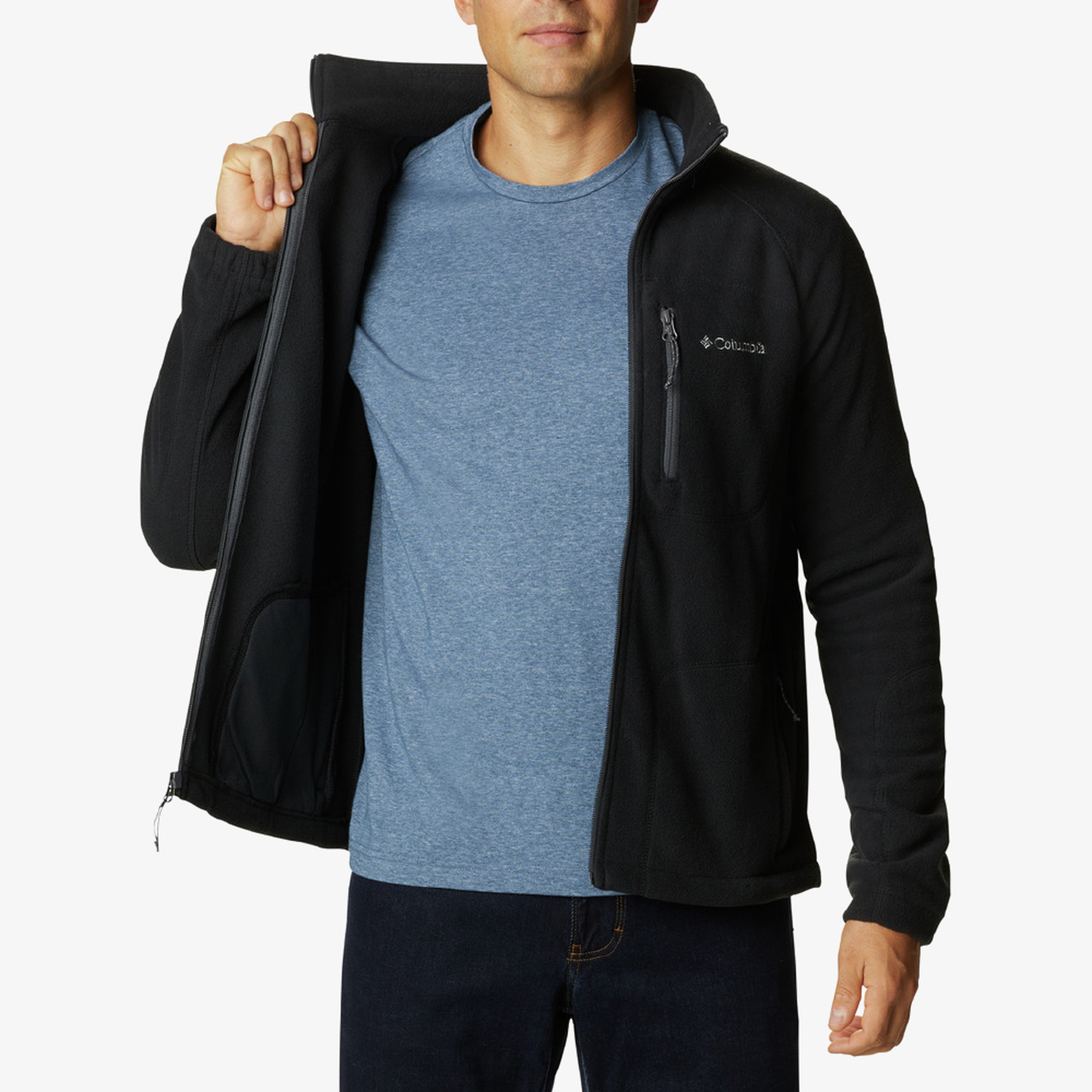 Columbia Fast Trek II Full Zip Fleece Erkek Siyah Polar Üst