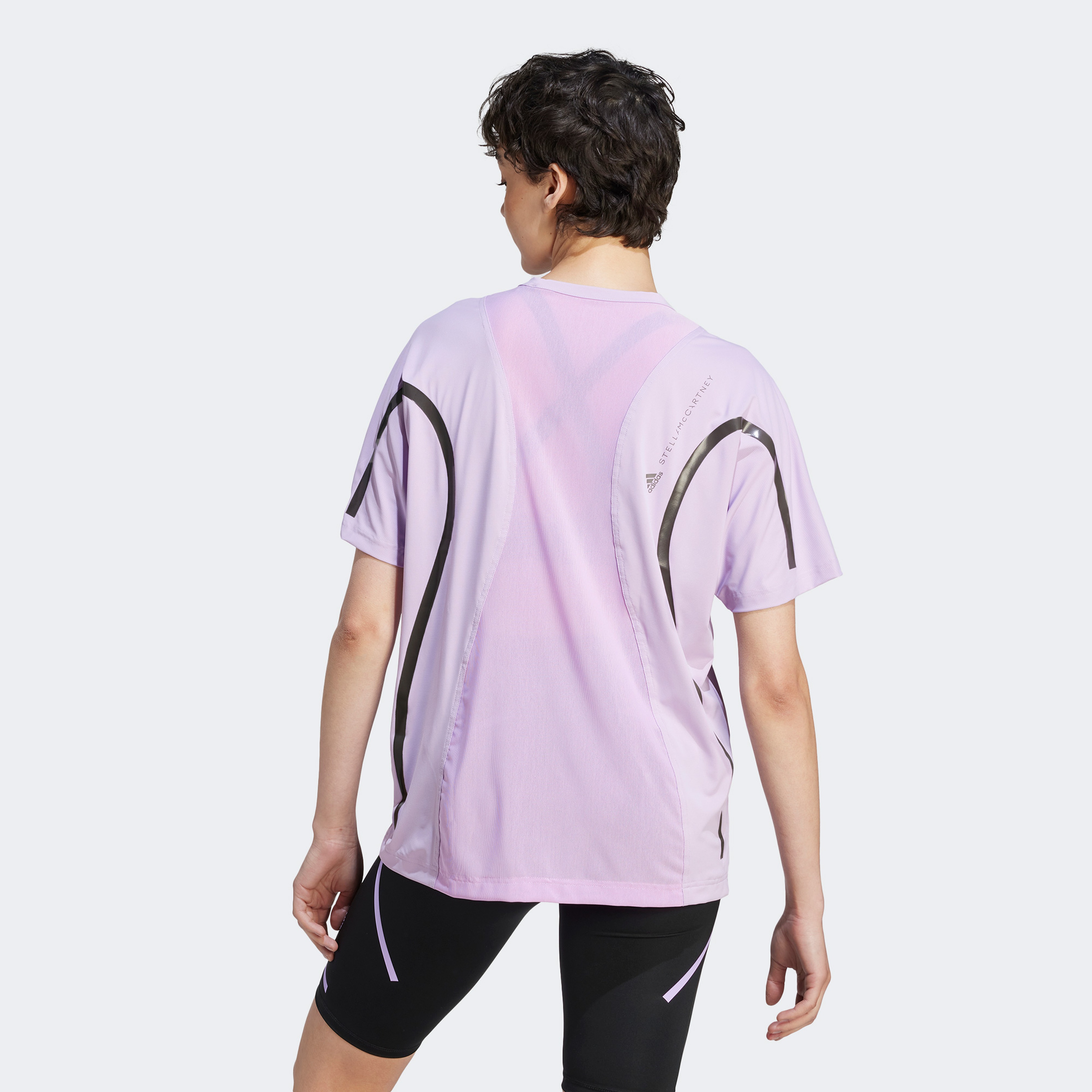 adidas by Stella McCartney TruePace Loose Kadın Mor T-Shirt