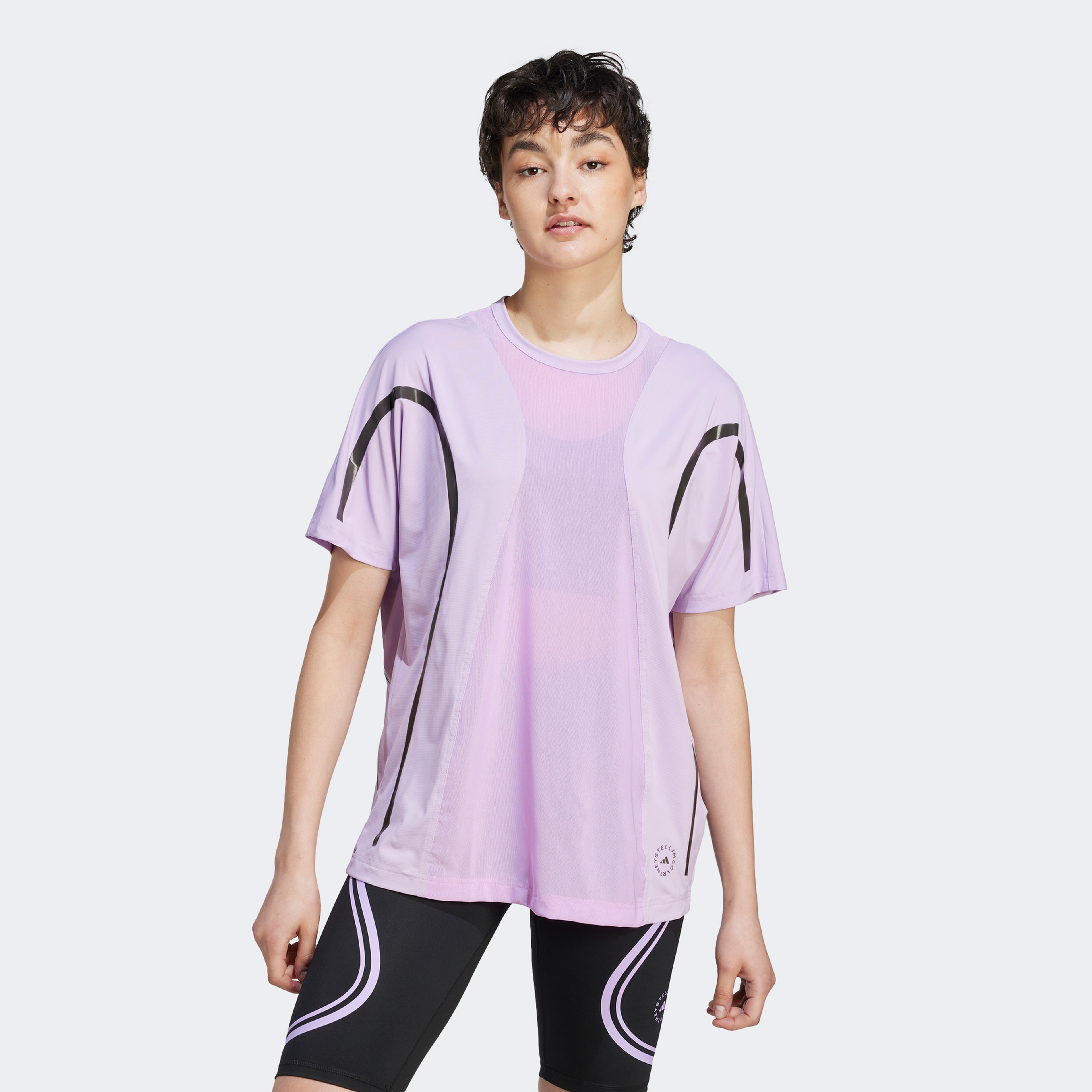 adidas by Stella McCartney TruePace Loose Kadın Mor T-Shirt
