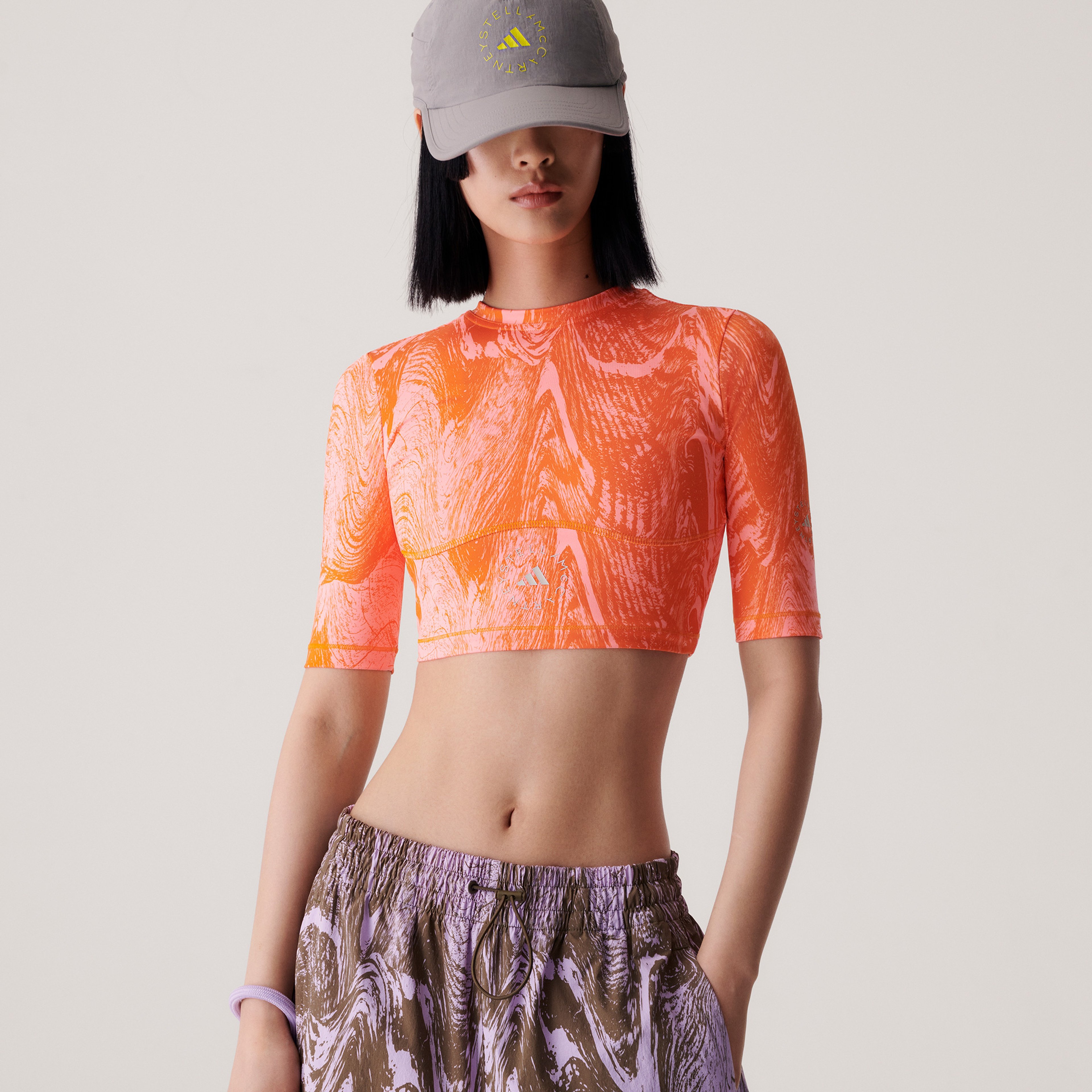 adidas by Stella McCartney TrueNature Kadın Turuncu Crop