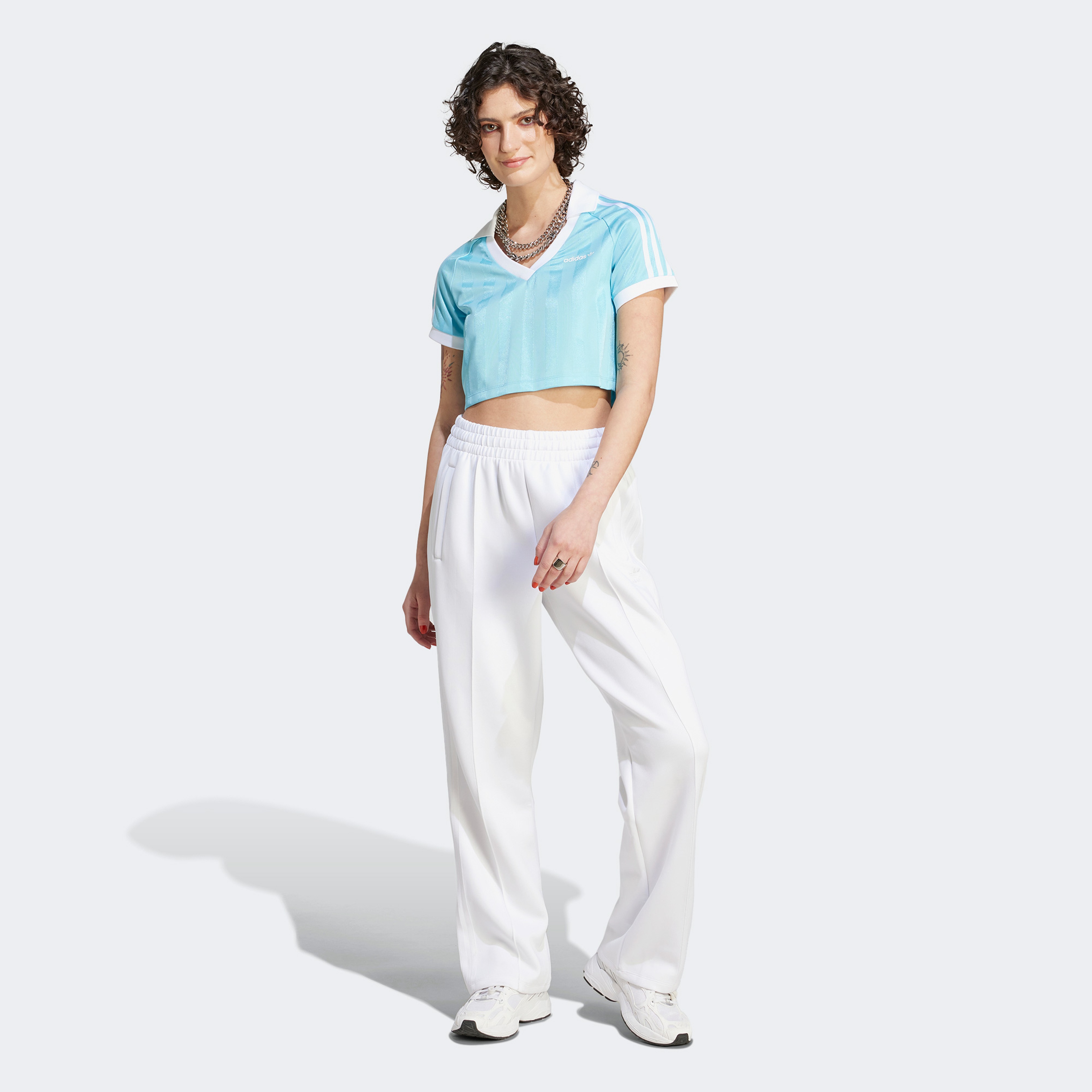 adidas Soccer Originals Kadın Mavi Crop