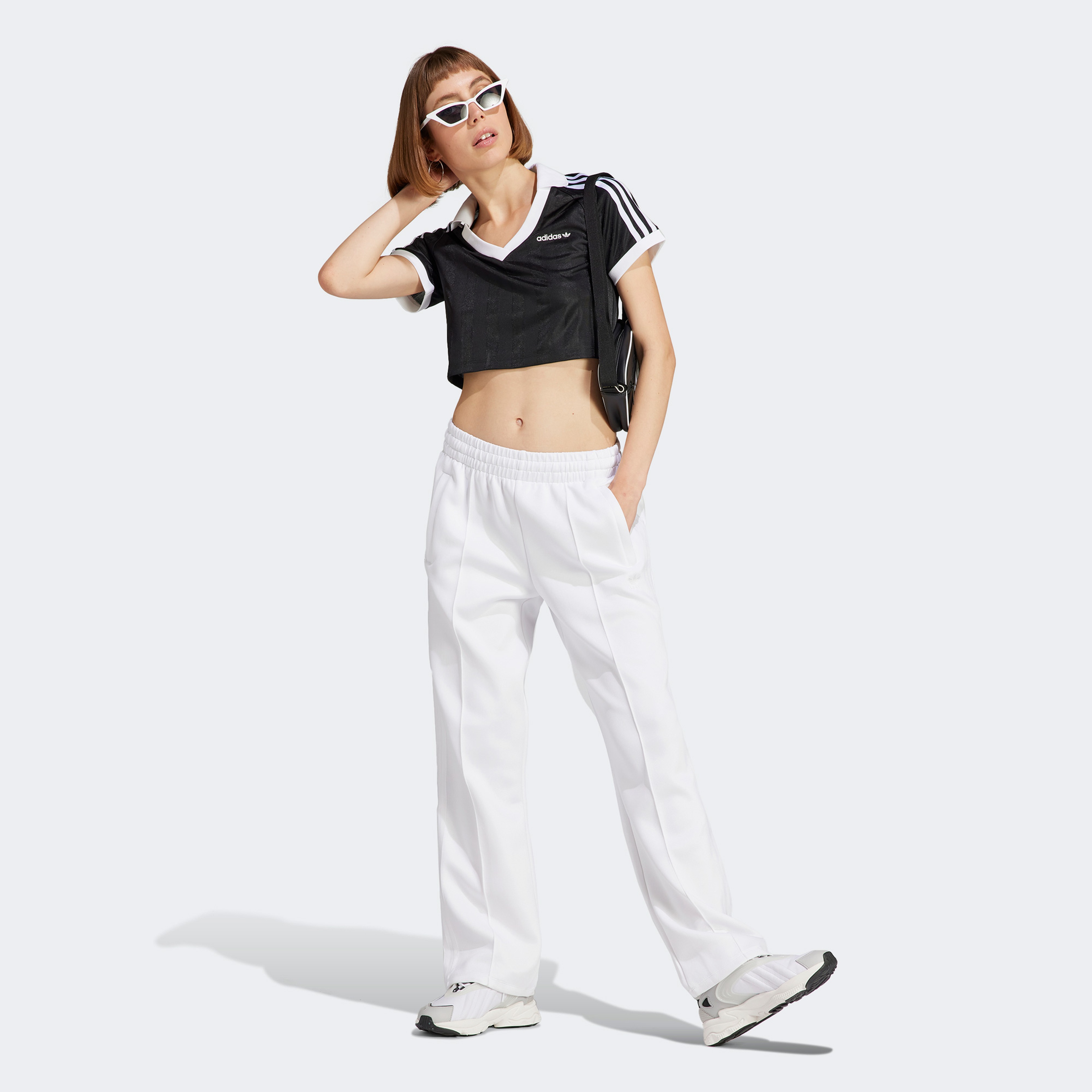 adidas Soccer Originals Kadın Siyah Crop