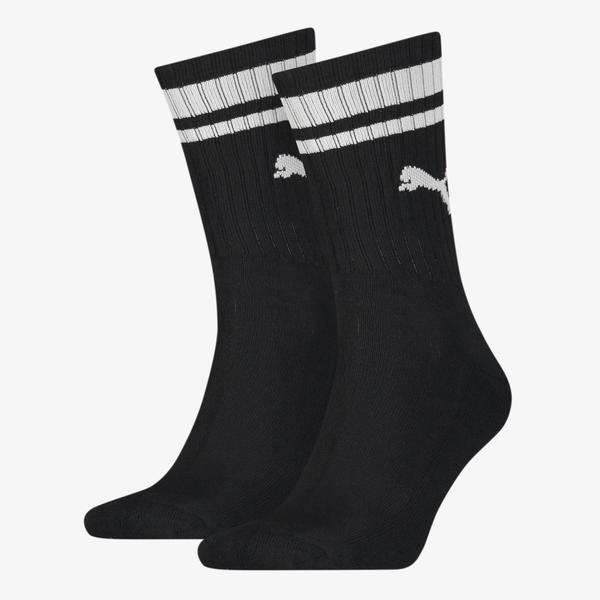 Puma Crew Heritage 2'li Unisex Siyah Çorap