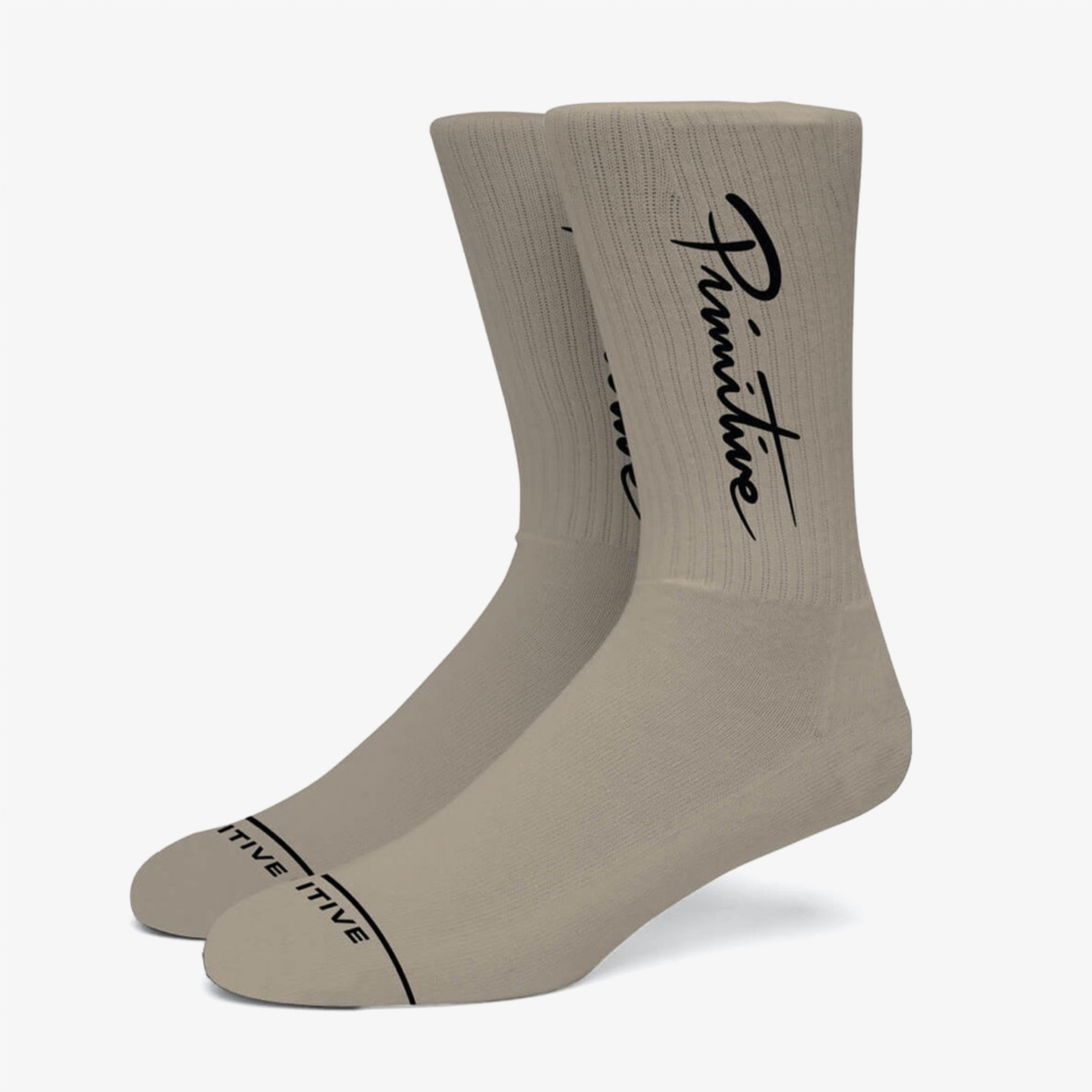 Primitive Nuevo Unisex Bej Çorap