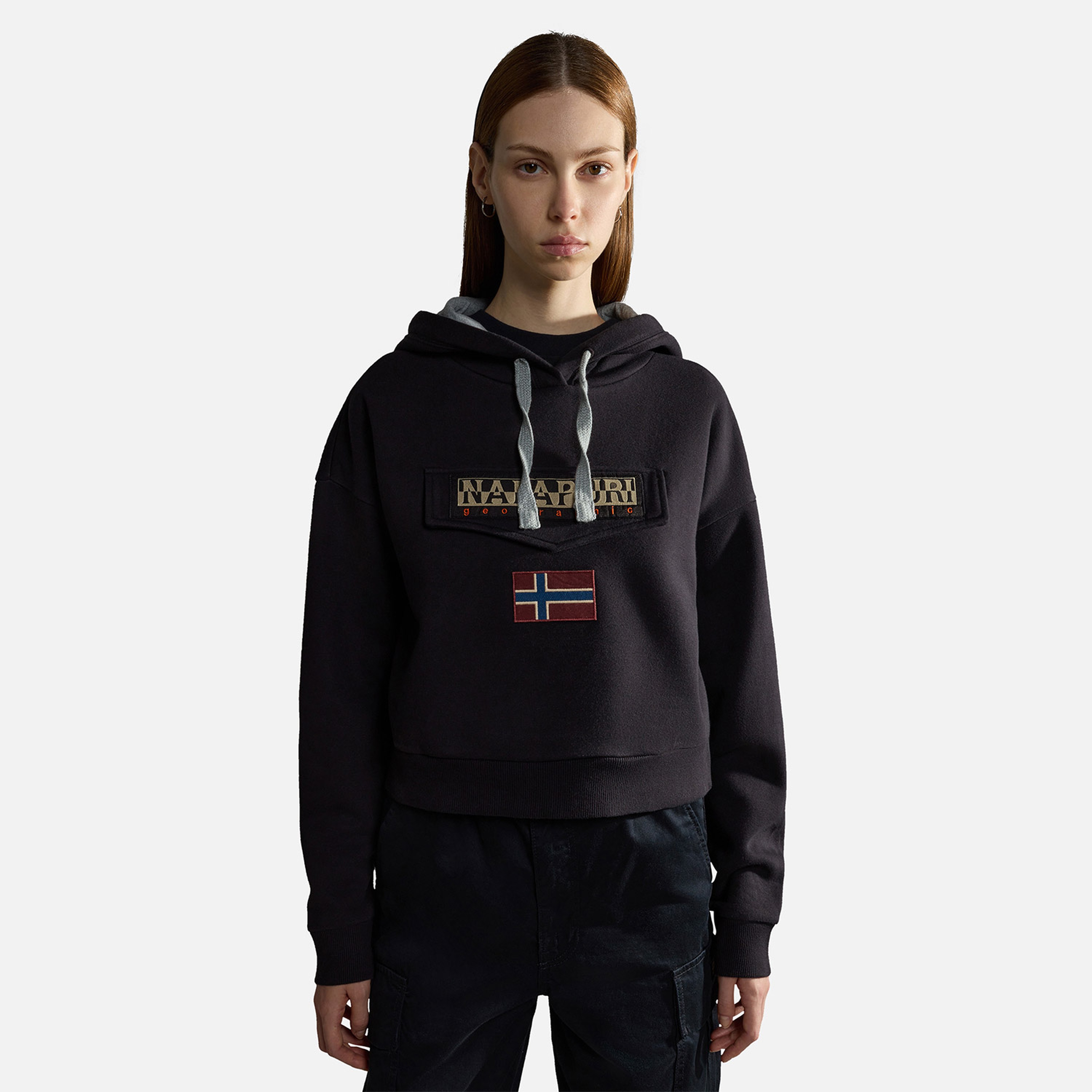 Napapijri Burgee Kadın Siyah Hoodie