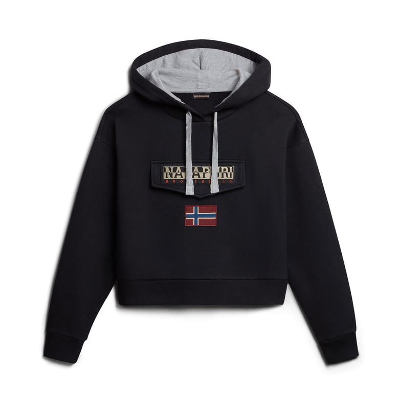 Napapijri Burgee Kadın Siyah Hoodie