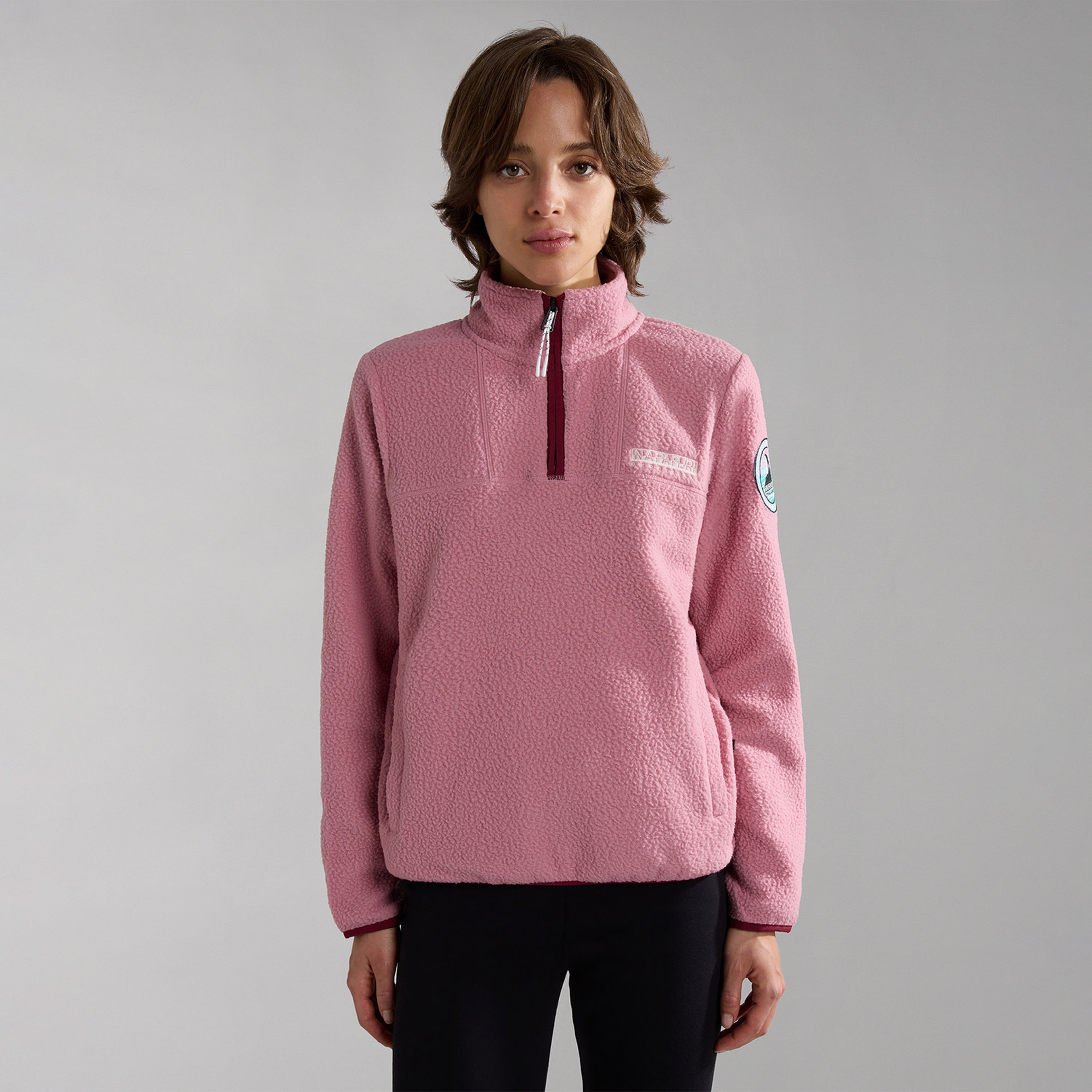 Napapijri T-Cuverville Hz Kadın Pembe Polar Sweatshirt