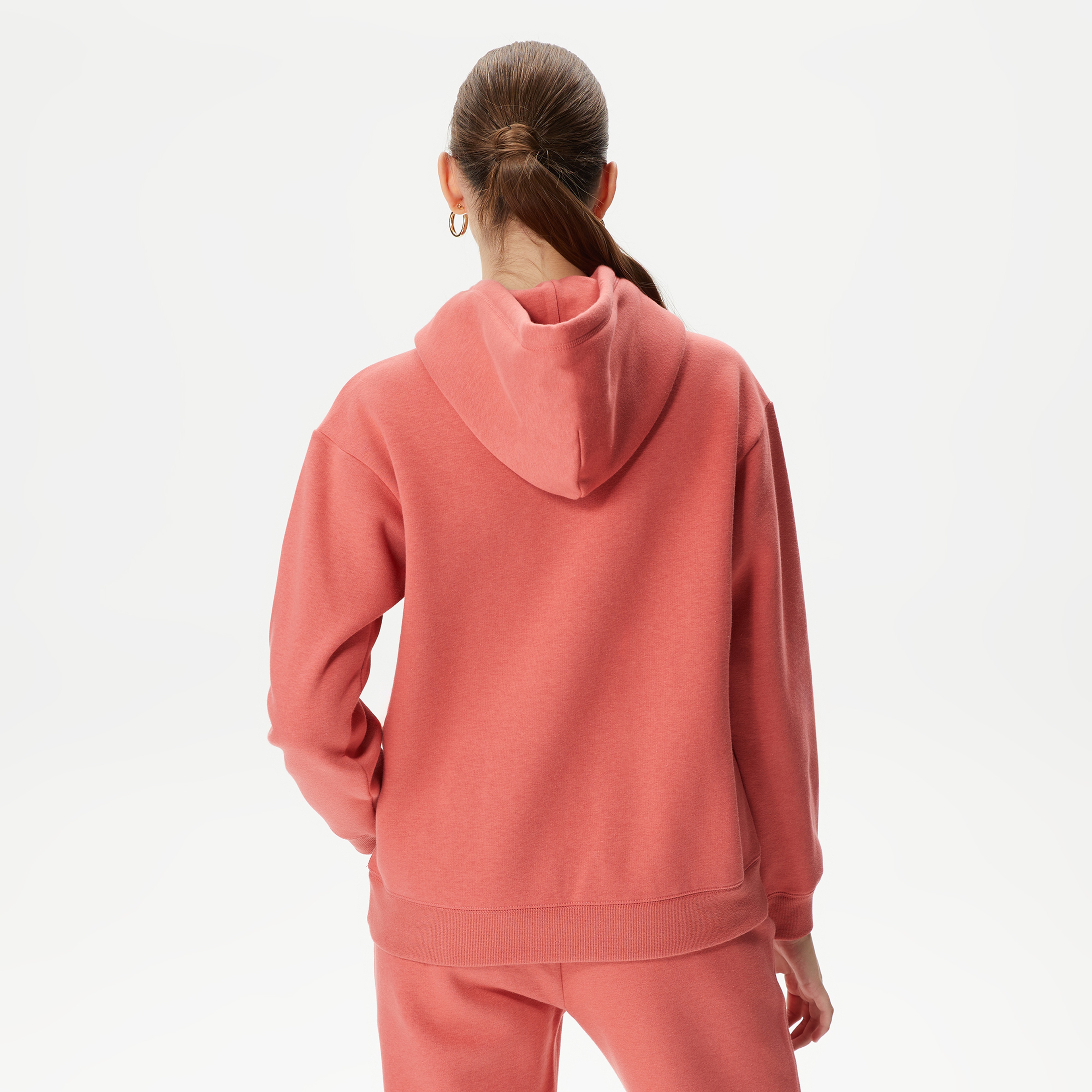 Champion Hooded Kadın Kırmızı Sweatshirt