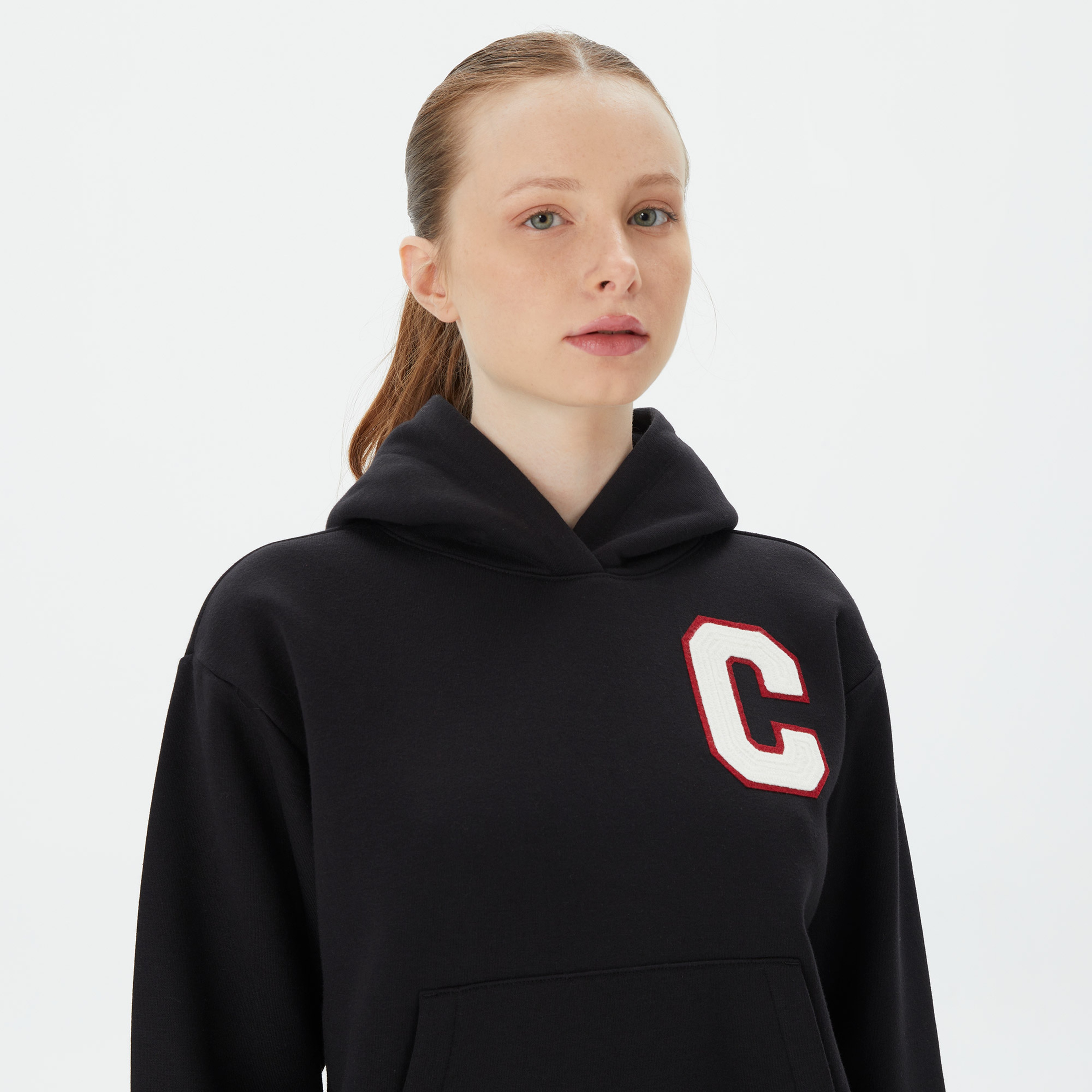 Champion Hooded Kadın Siyah Sweatshirt
