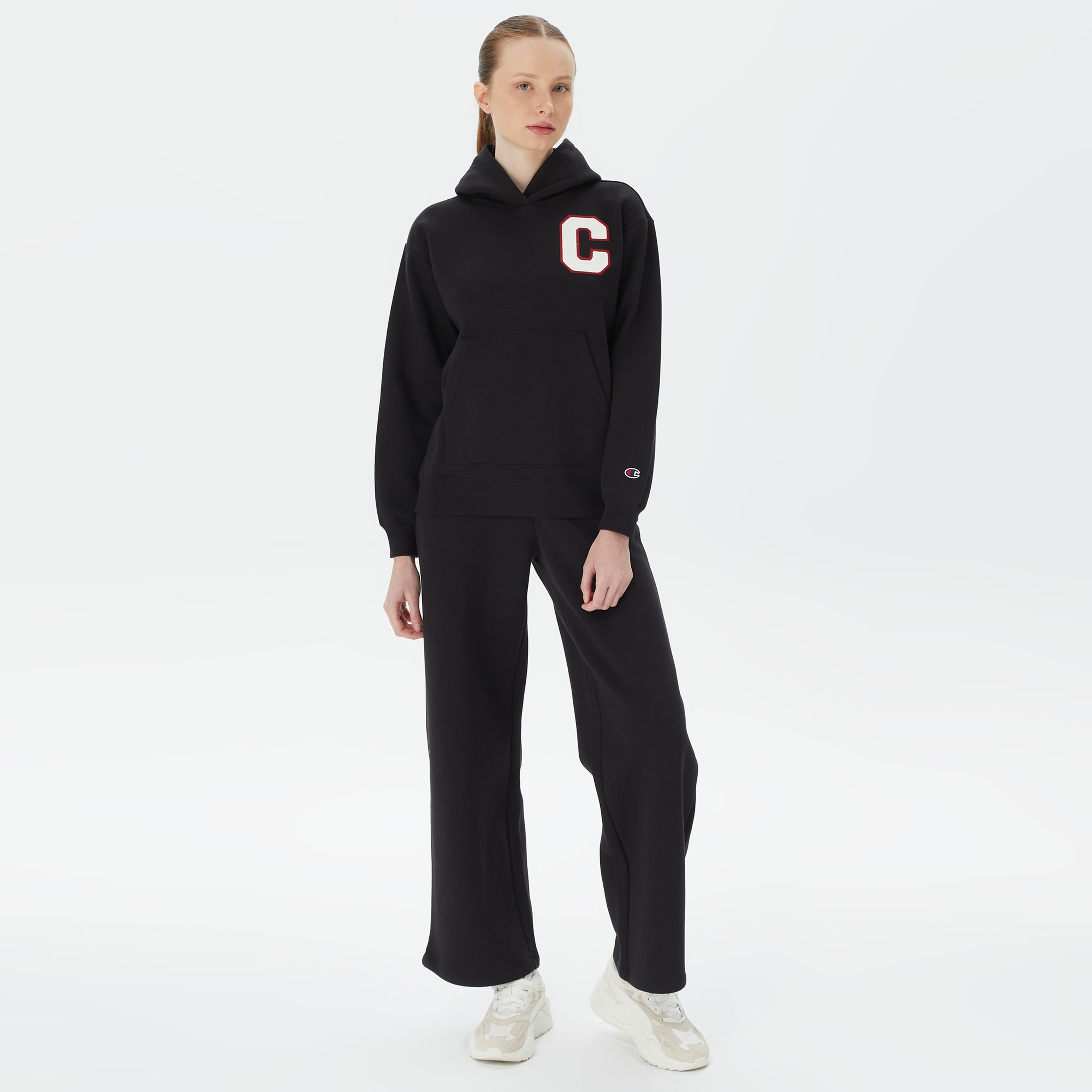 Champion Hooded Kadın Siyah Sweatshirt