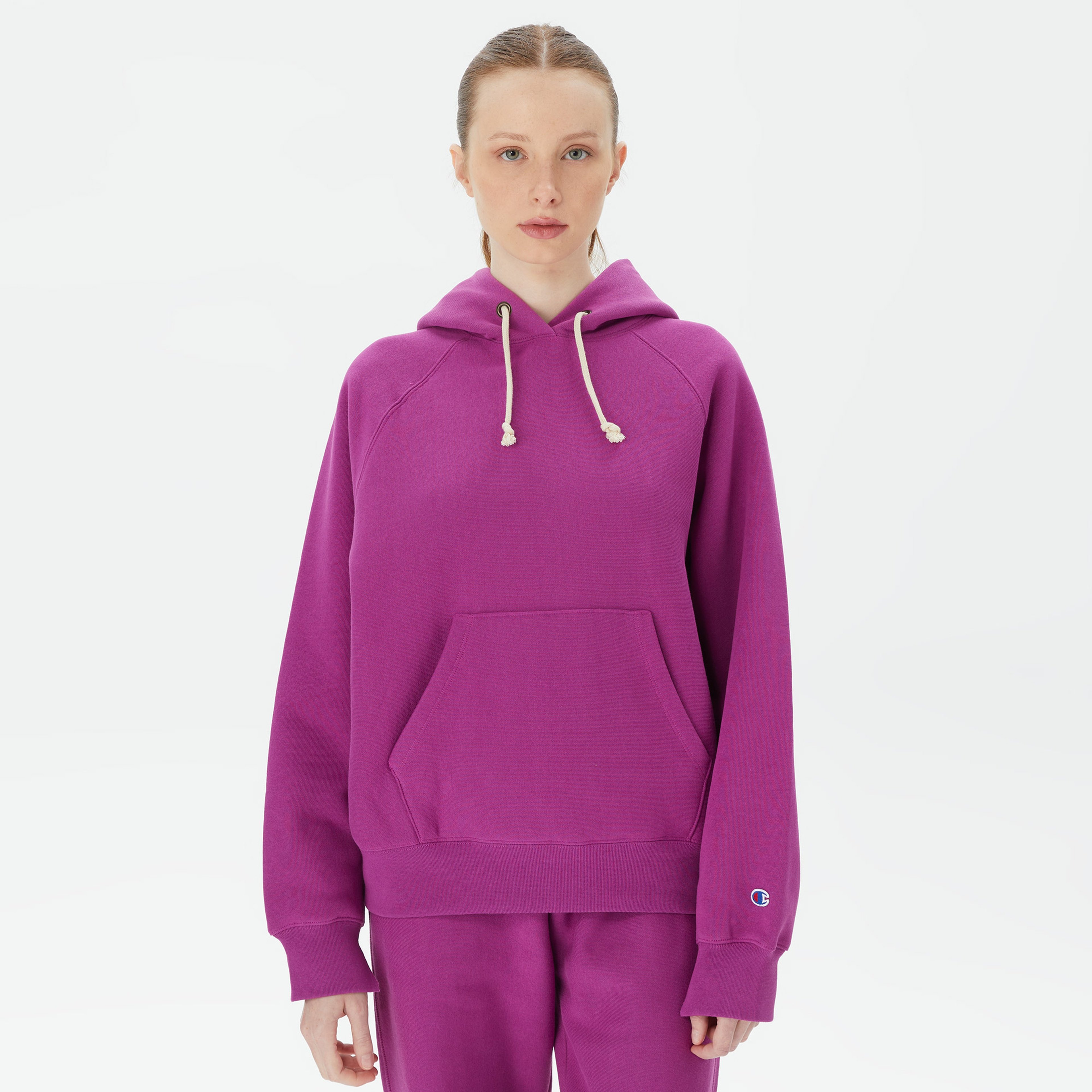 Champion Hooded Kadın Mor Hoodie