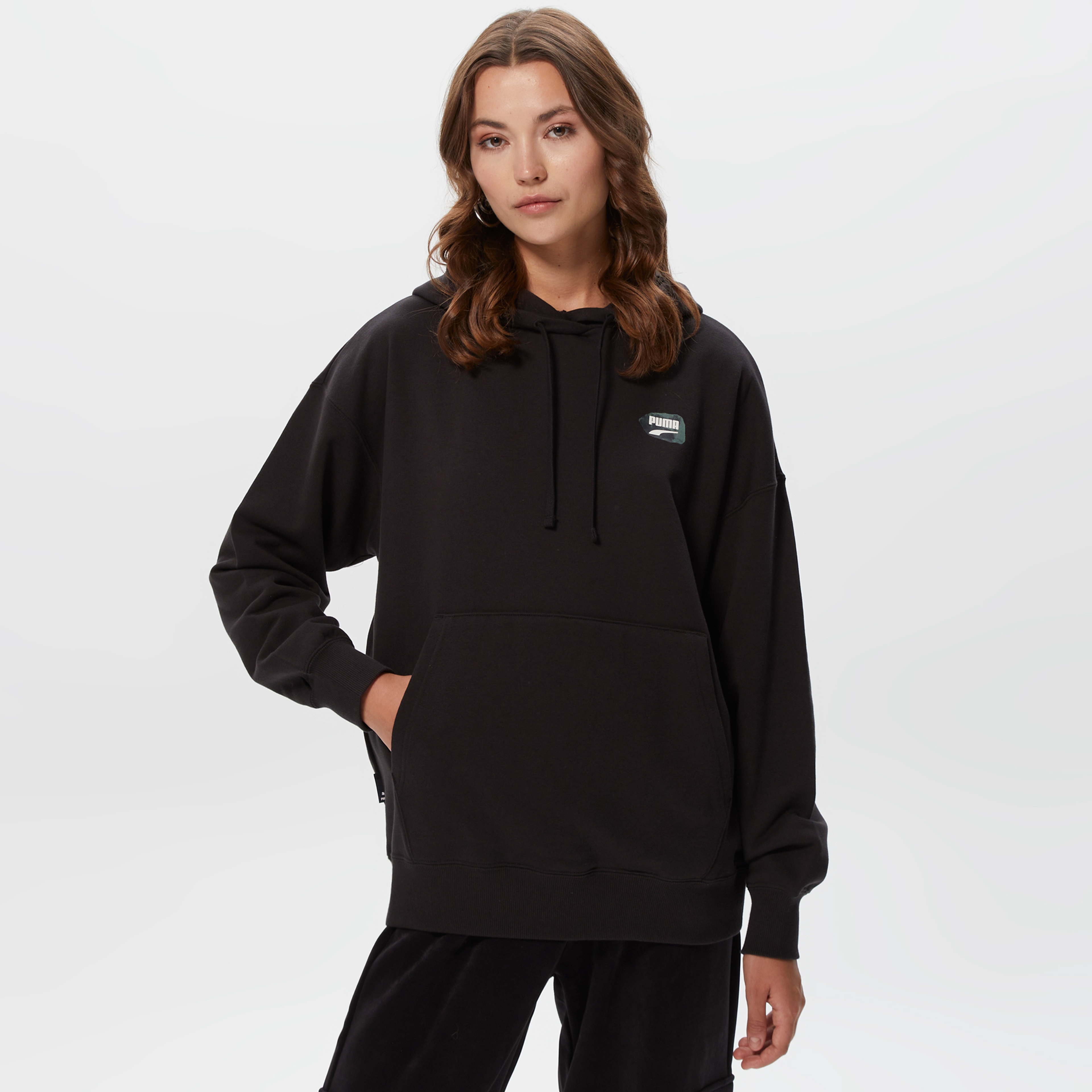 Puma Downtown Kadın Siyah Sweatshirt