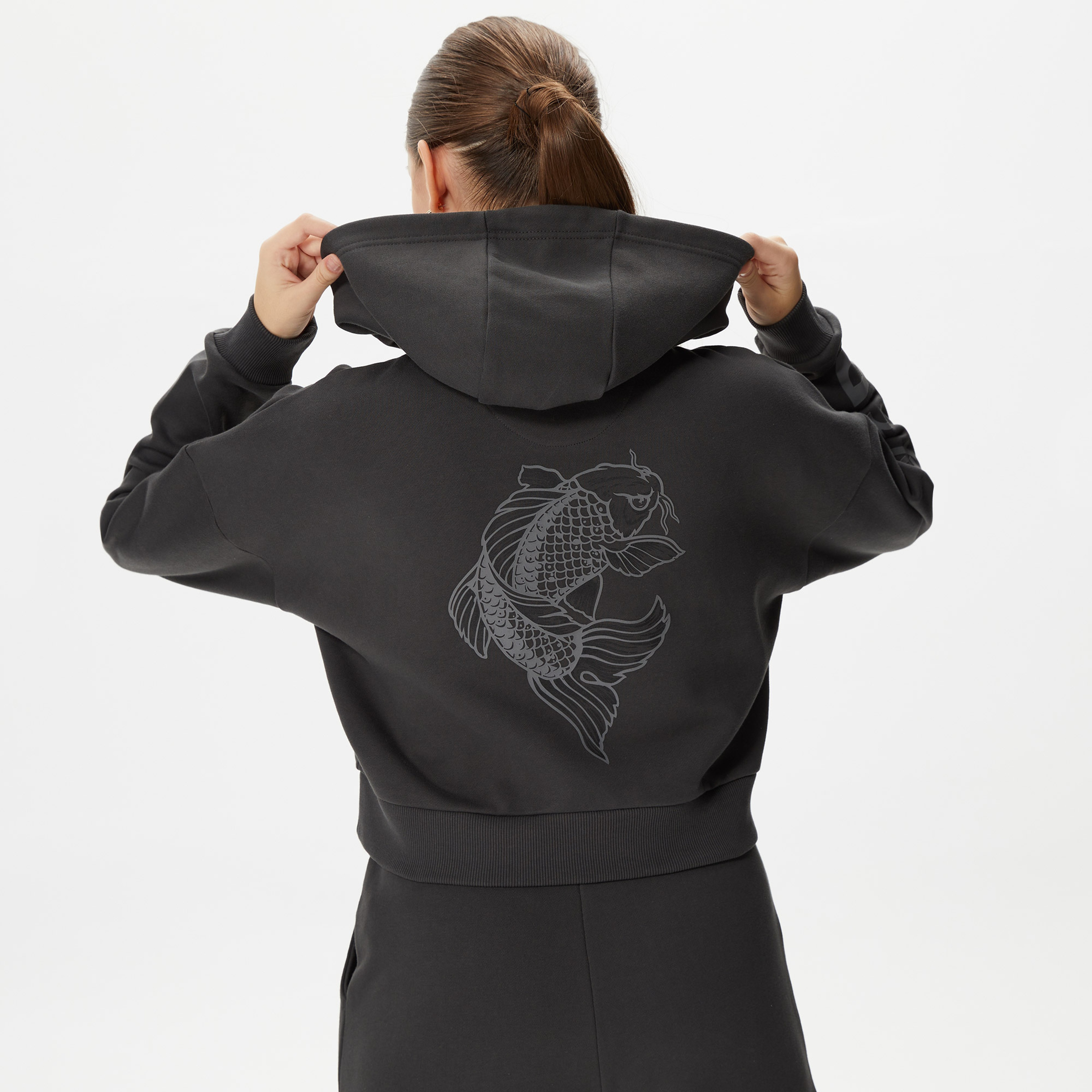 UNITED4 Kadın Siyah Sweatshirt