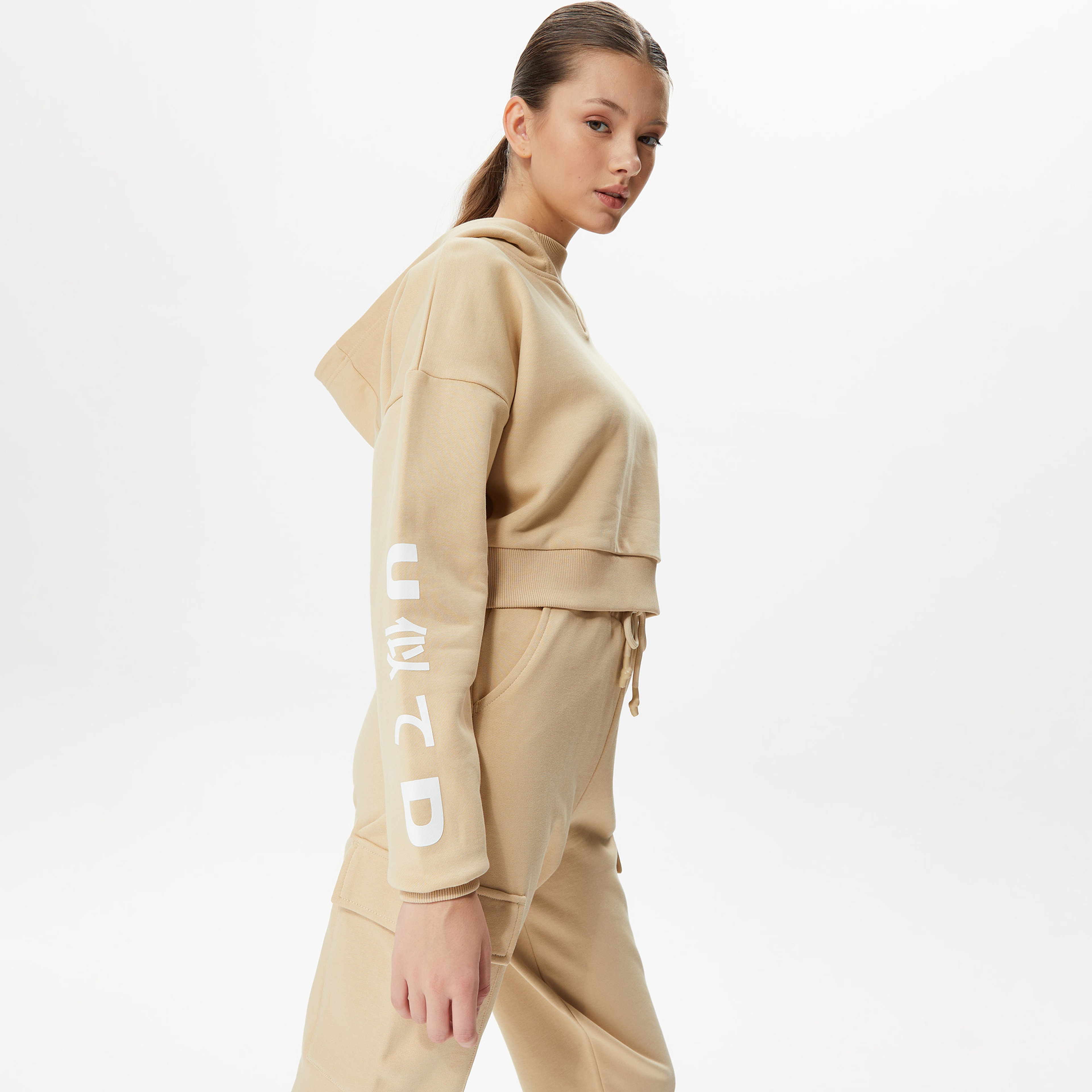 UNITED4 Kadın Kahverengi Sweatshirt