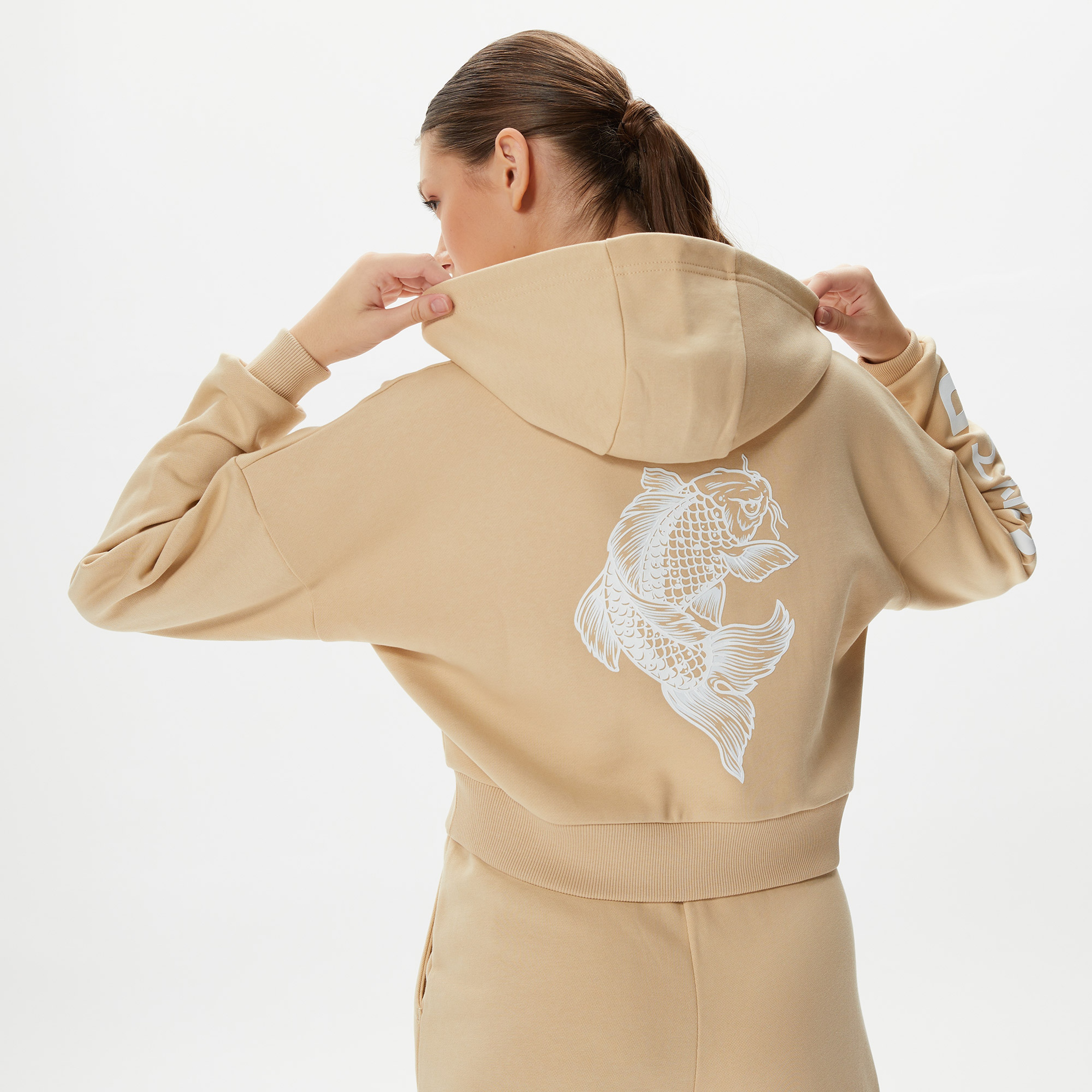 UNITED4 Kadın Kahverengi Sweatshirt