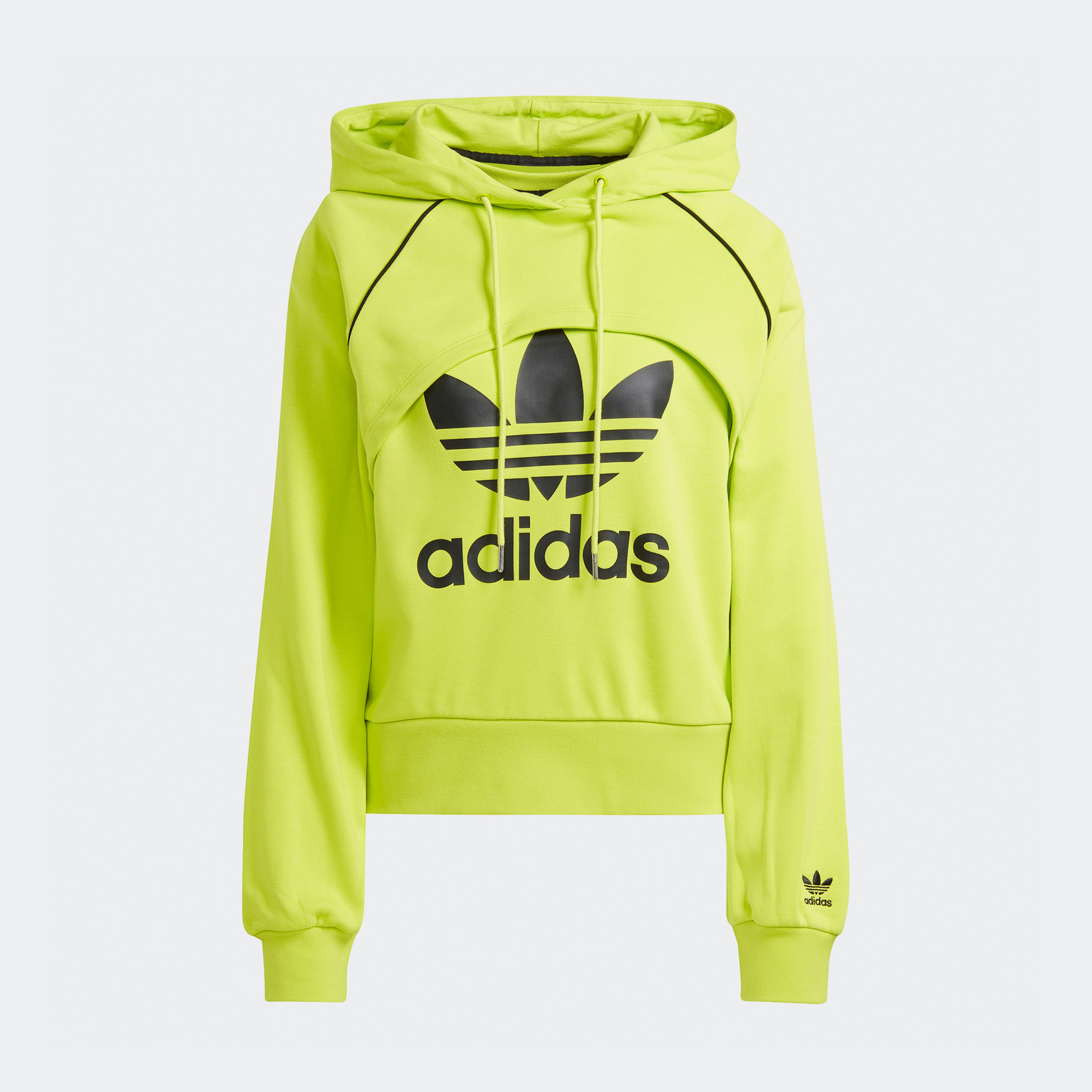 adidas Big Logo Kadın Sarı Hoodie