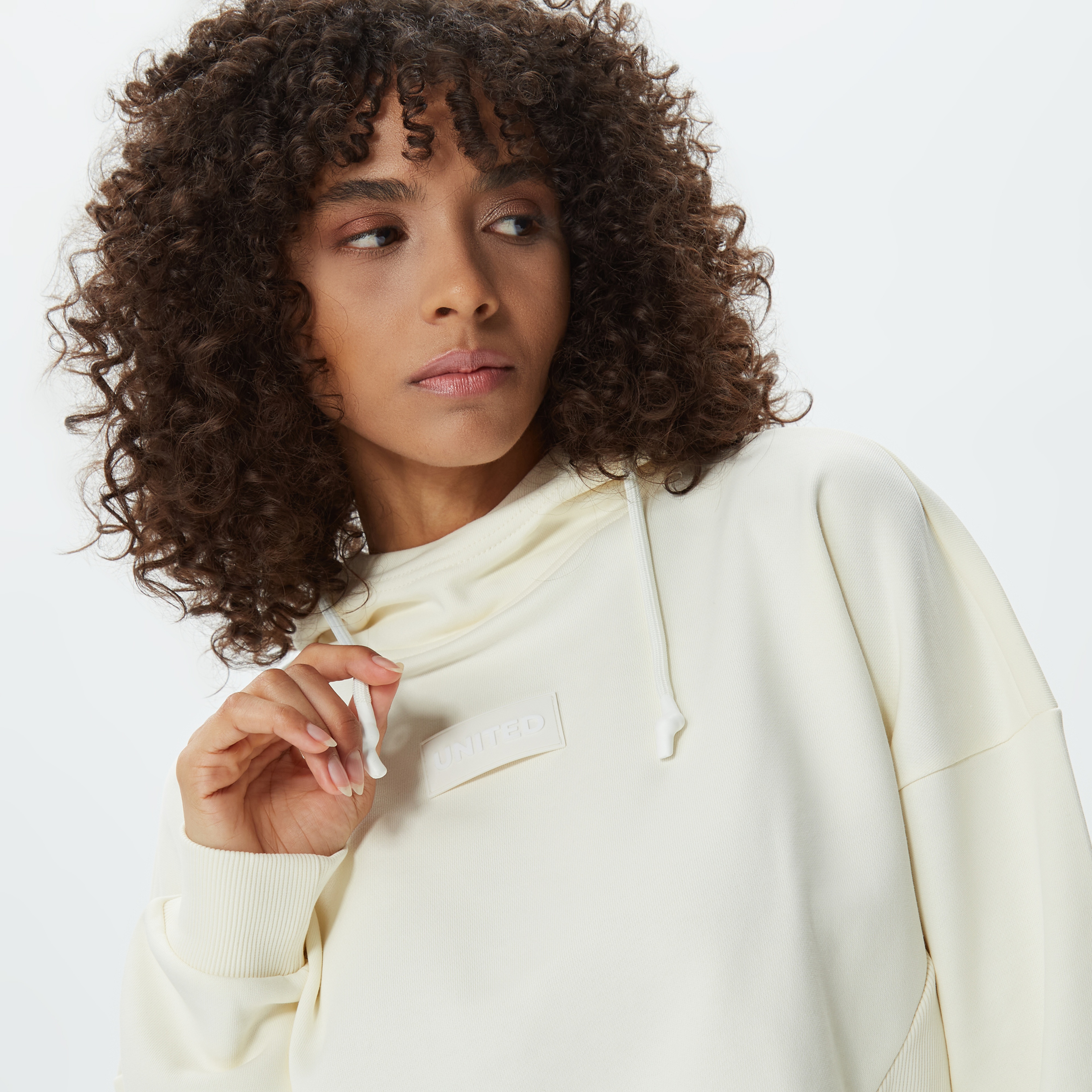 UNITED4 Kadın Beyaz Sweatshirt