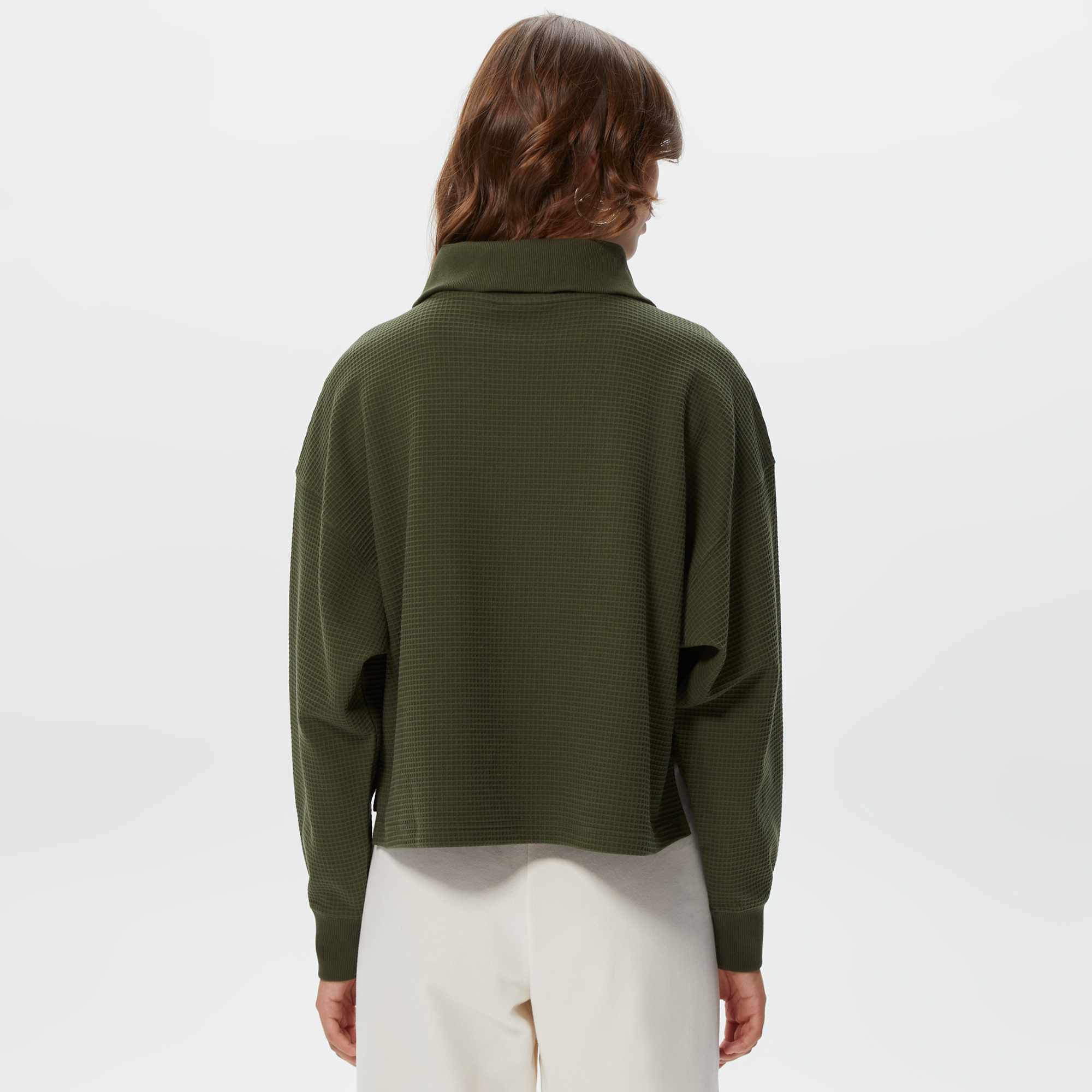 Puma Downtown HalfZip Kadın Yeşil Sweatshirt