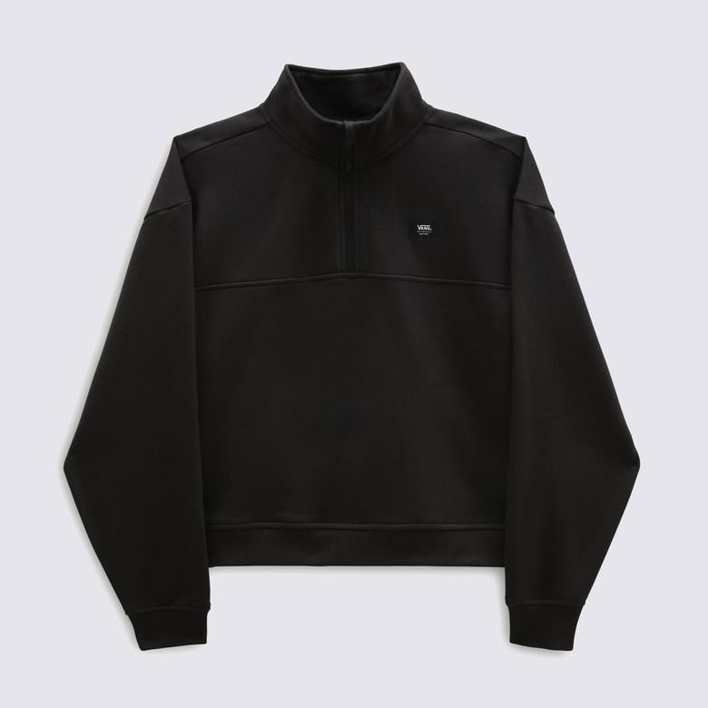 Vans Leighton Mock Neck Fleece Kadın Siyah Sweatshirt