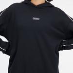 New Balance Essentials French Terry Oversize Kadın Siyah Hoodie