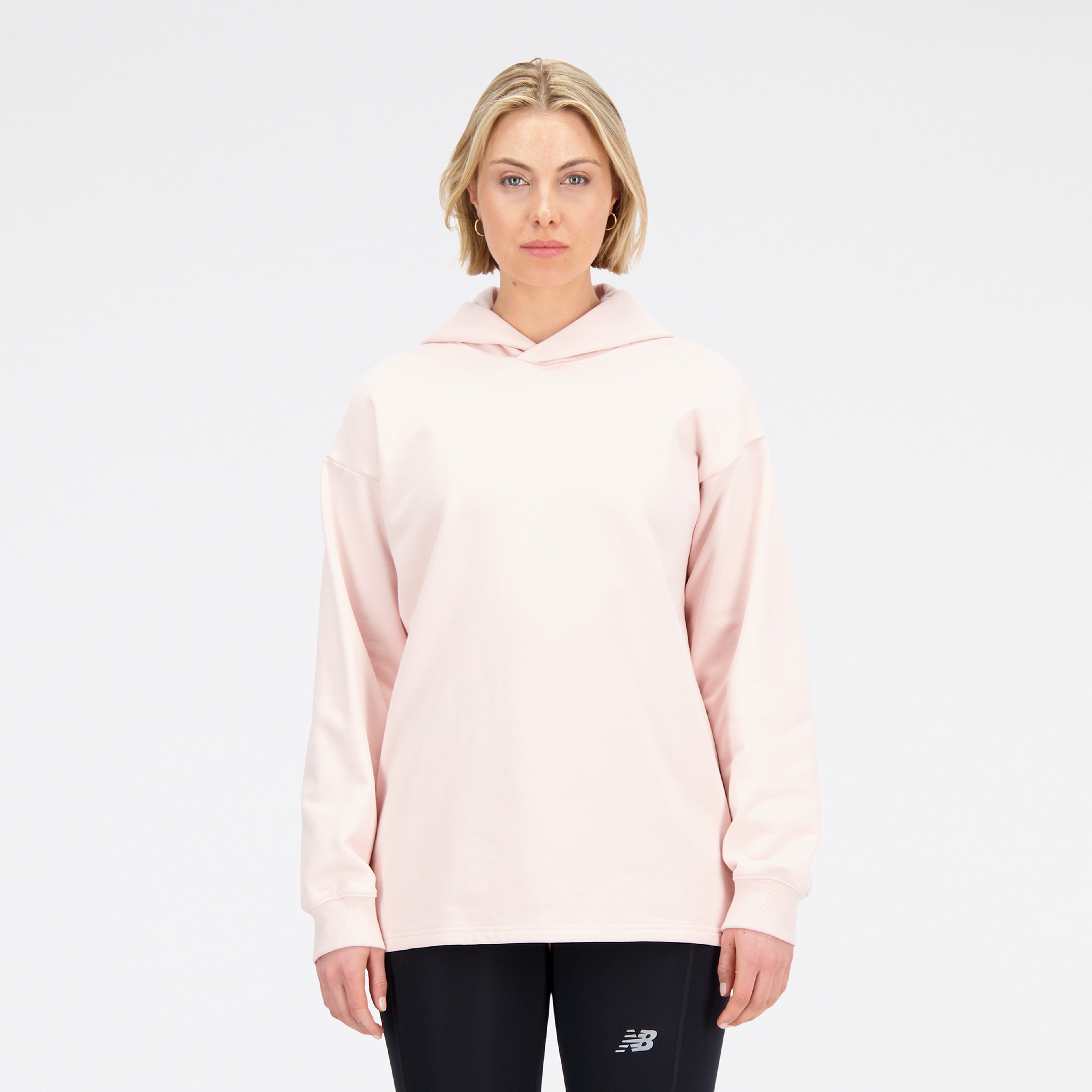 New Balance Athletics Linear Kadın Pembe Hoodie