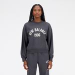 New Balance Essentials Varsity Fleece Kadın Gri Sweatshirt