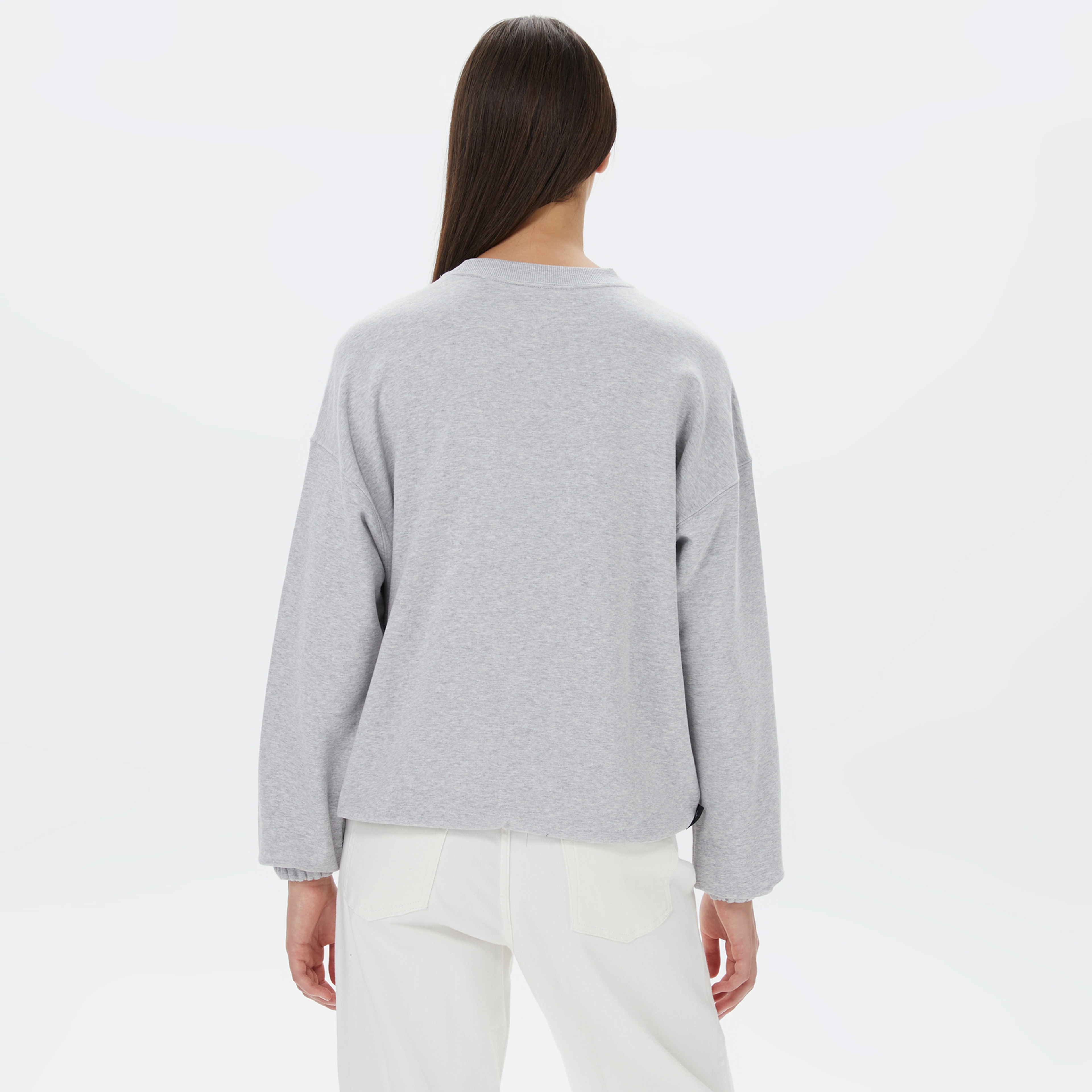 Puma Downtown Kadın Gri Sweatshirt