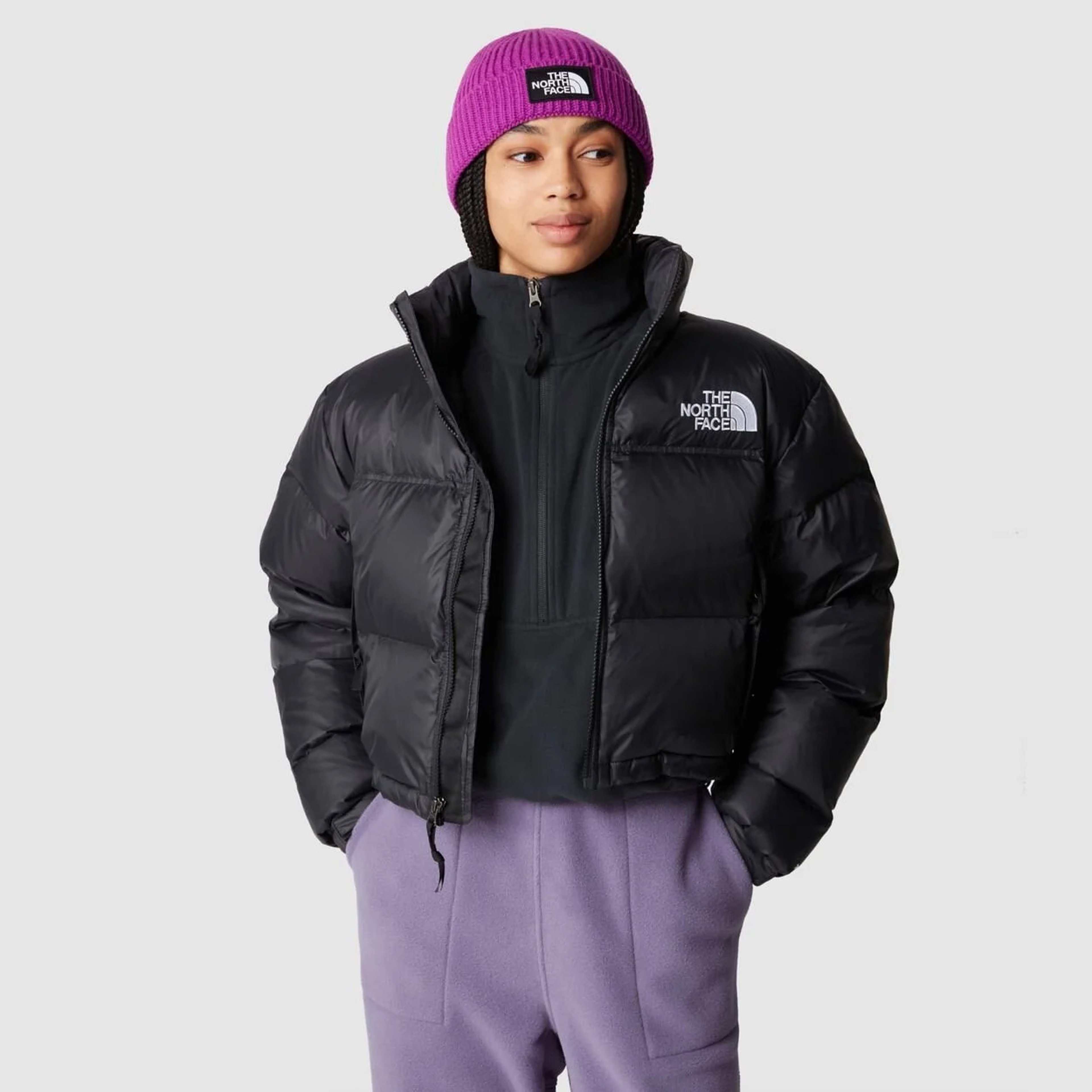 The North Face Nuptse Short Kadın Siyah Mont