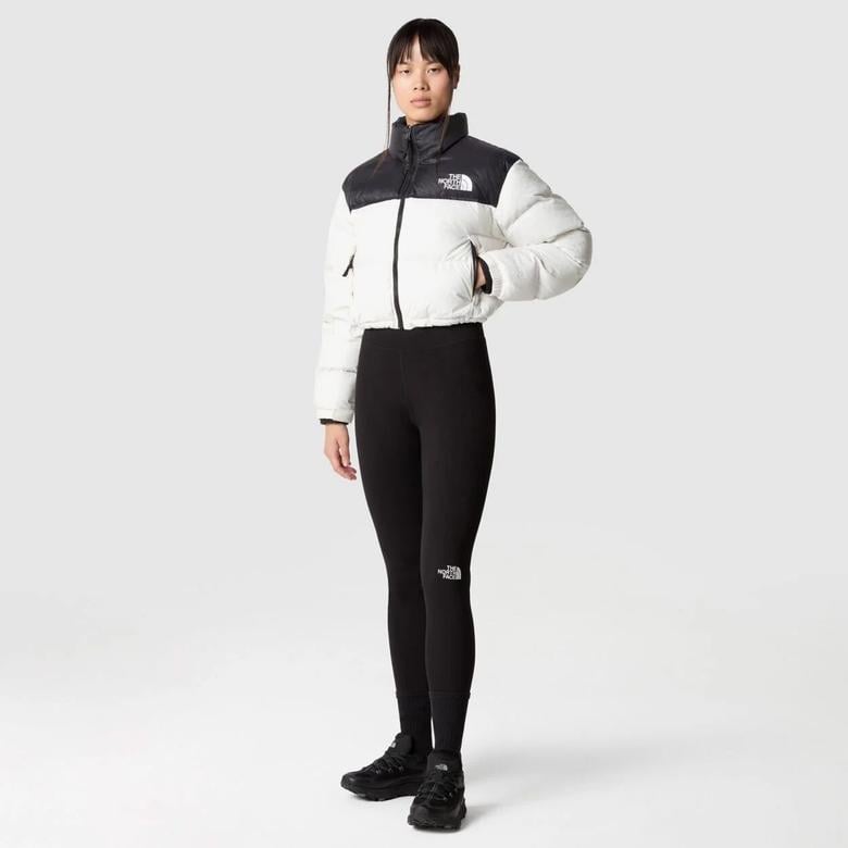 The North Face Nuptse Short Kadın Beyaz Mont