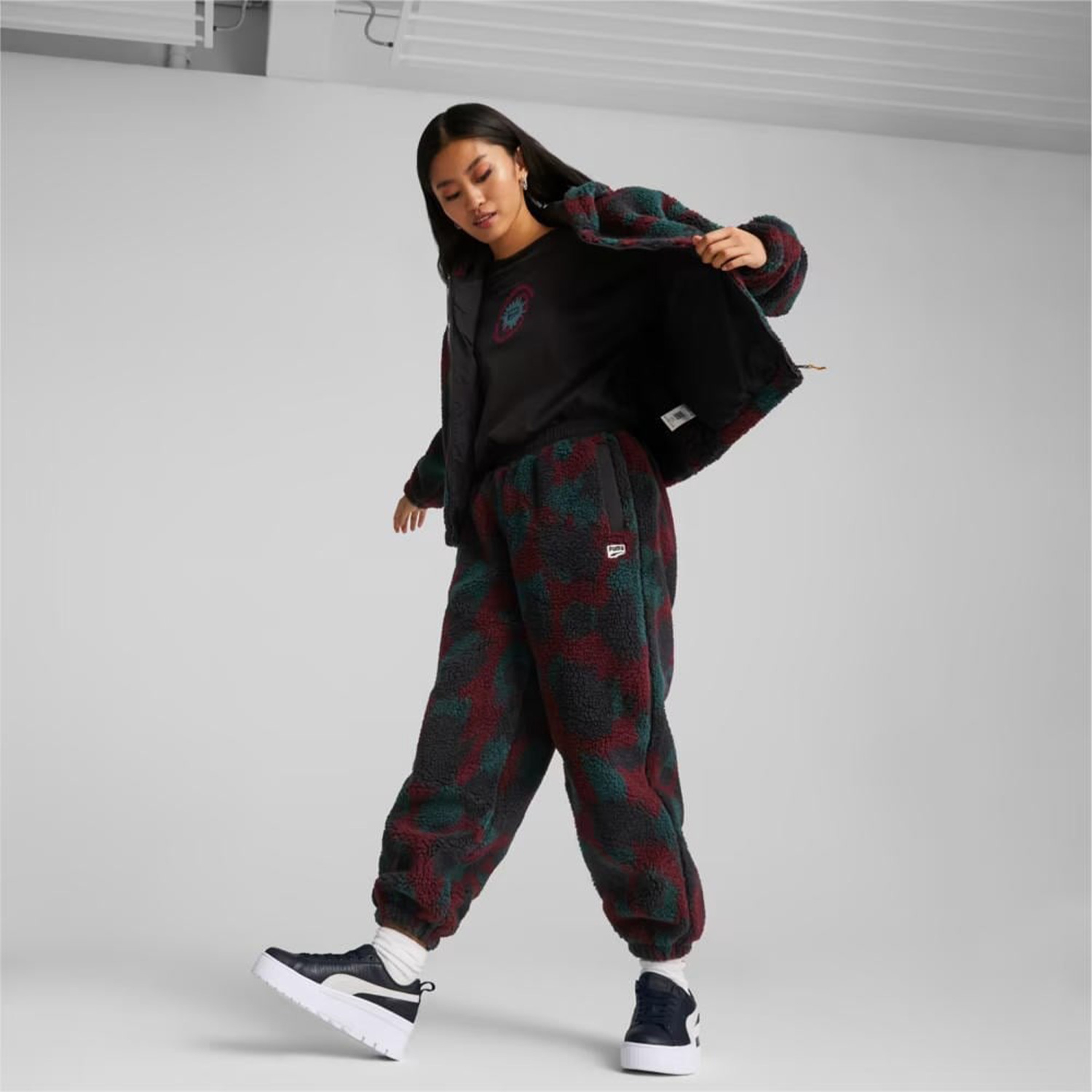 Puma Downtown Kadın Siyah/Bordo Ceket