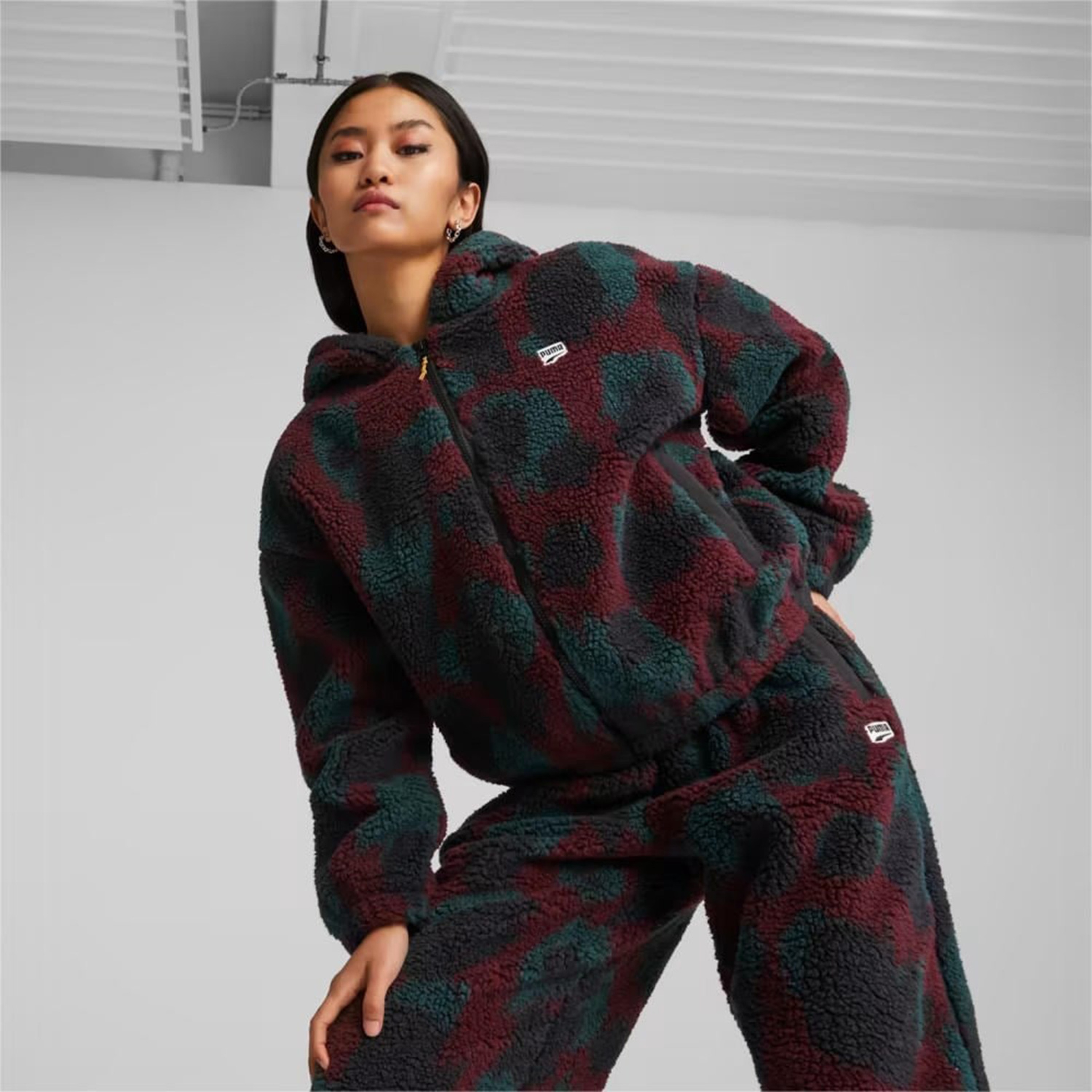 Puma Downtown Kadın Siyah/Bordo Ceket