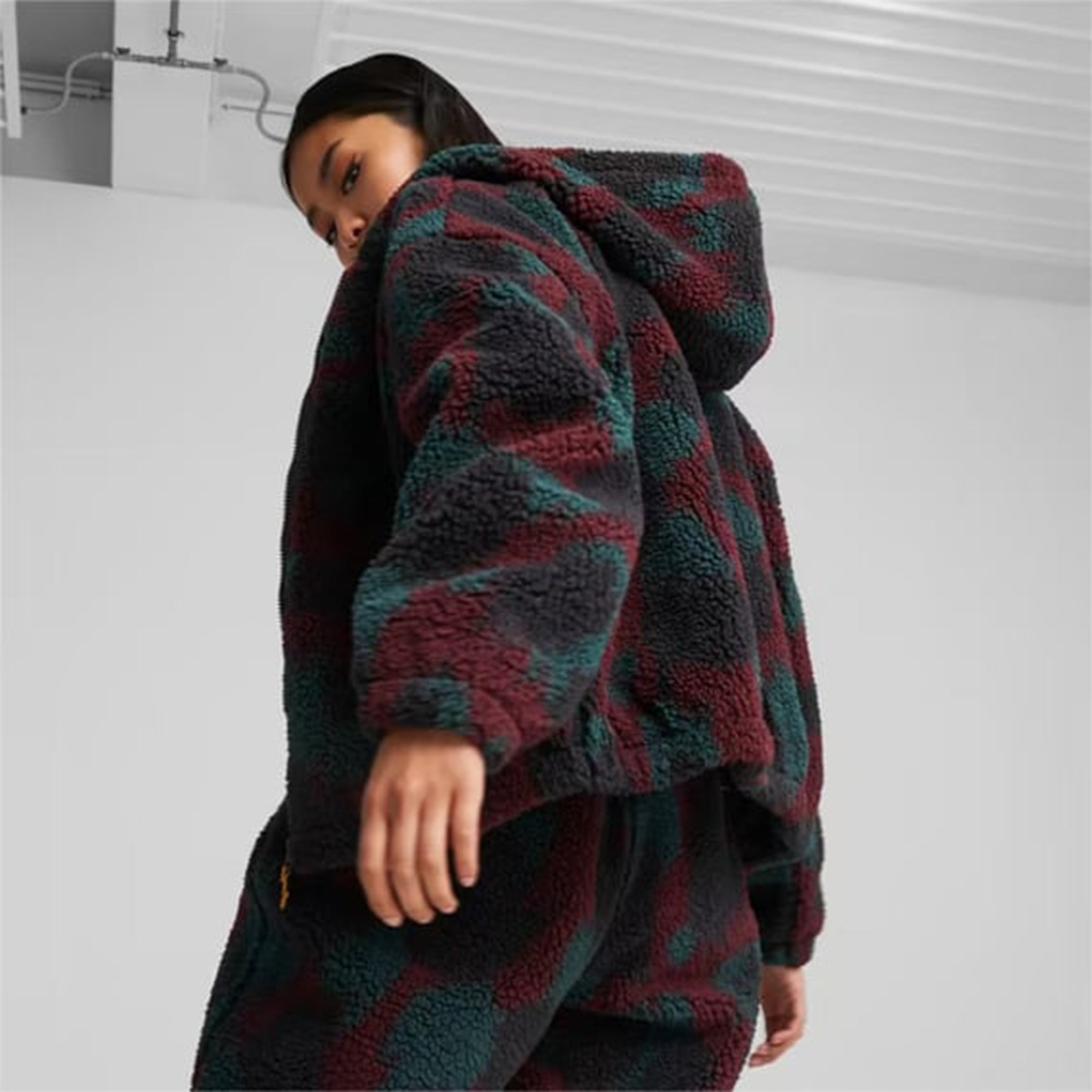 Puma Downtown Kadın Siyah/Bordo Ceket