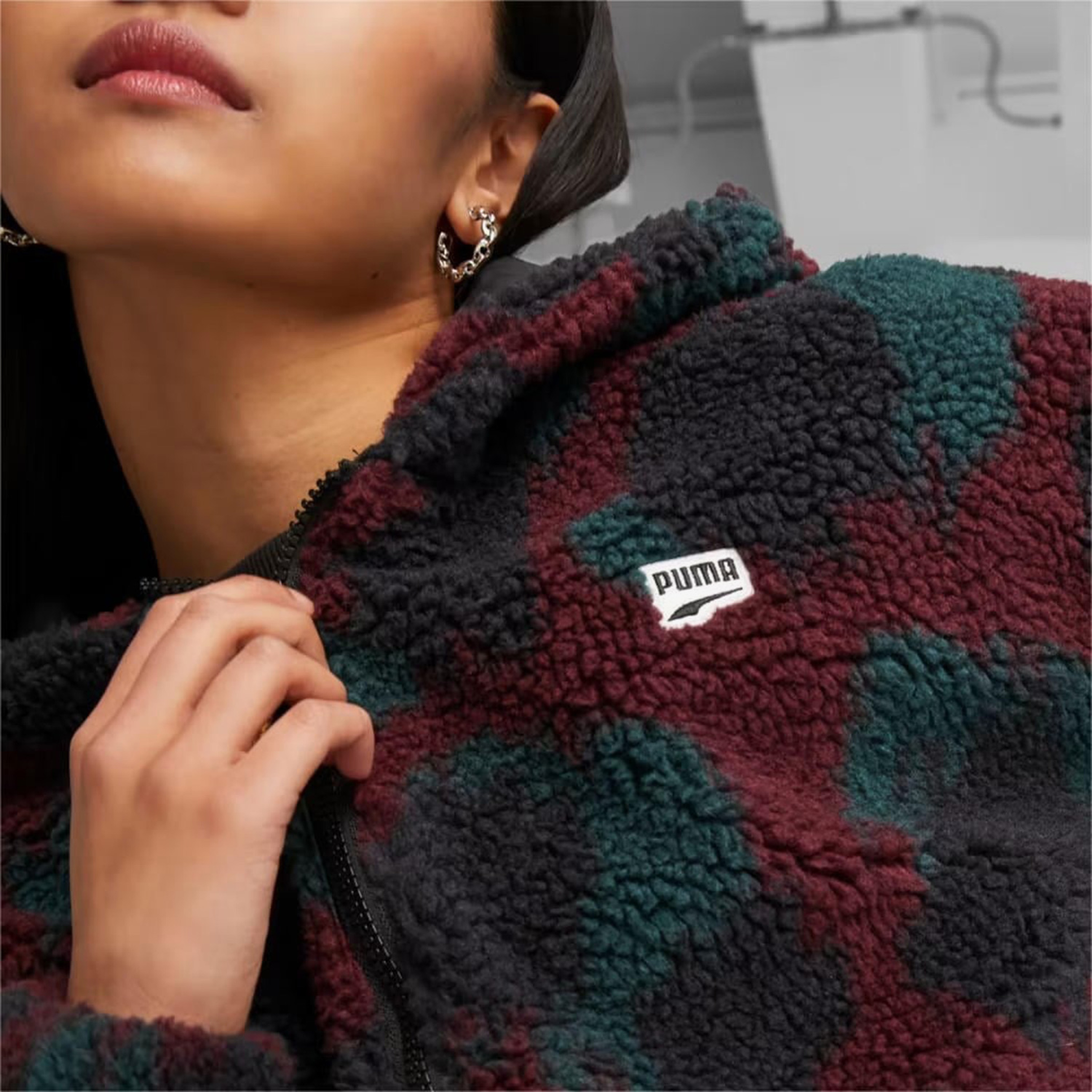 Puma Downtown Kadın Siyah/Bordo Ceket