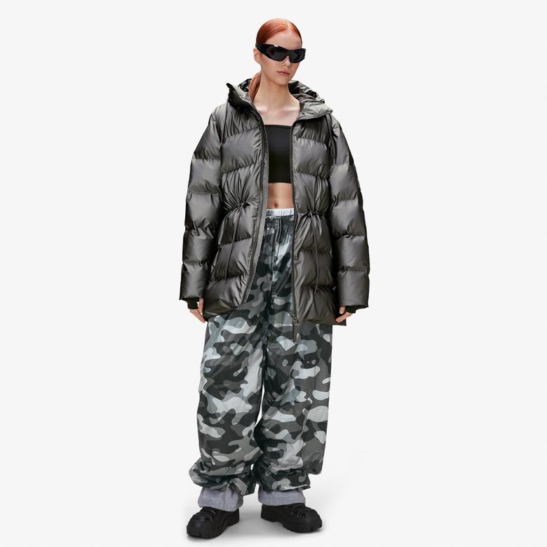 Rains Alta Puffer W3T4 Kadın Gri Mont