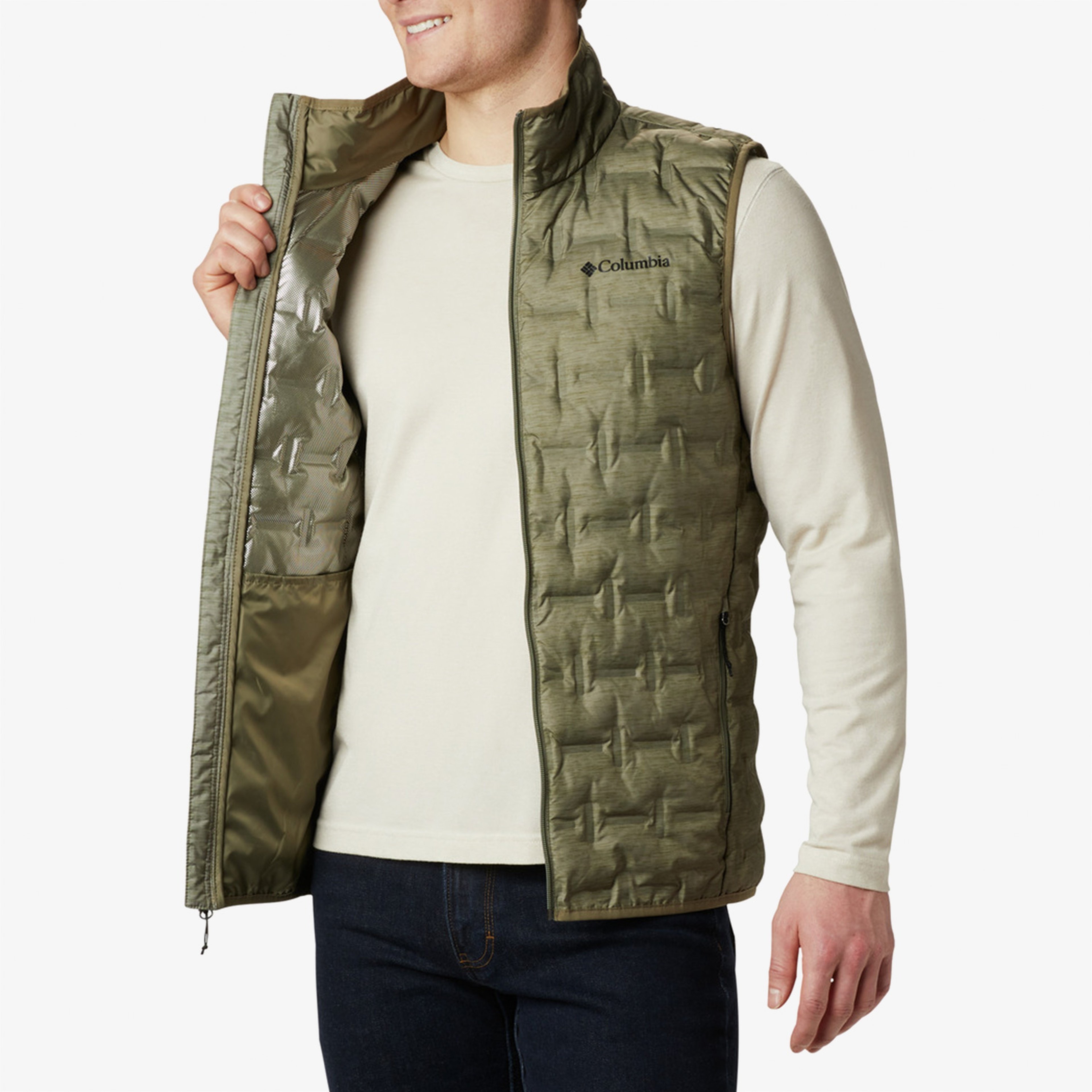 Columbia Delta Ridge Down Erkek Yeşil Outdoor Yelek