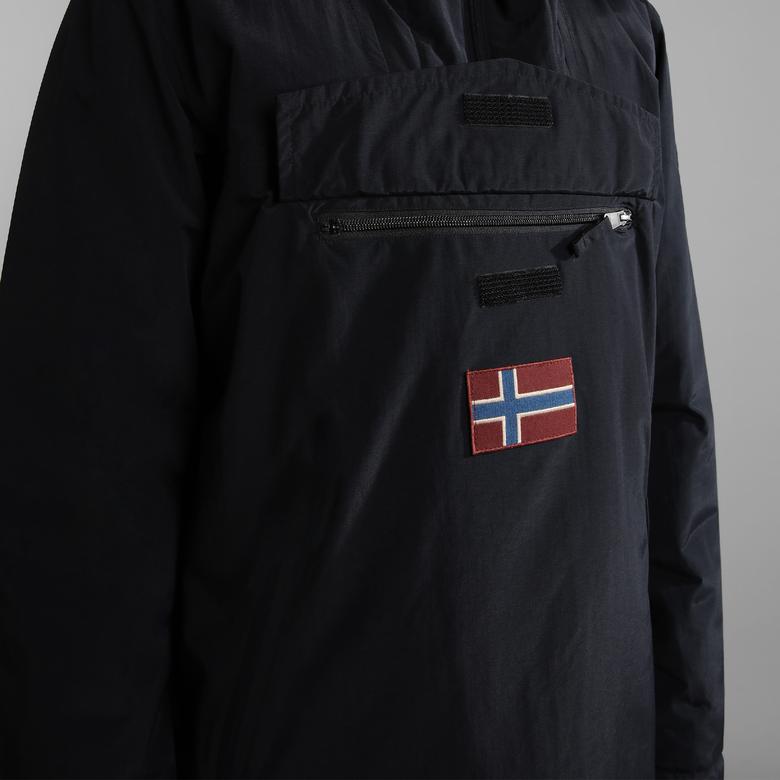 Napapijri Rainforest Pocket Print 2 Erkek Siyah Ceket